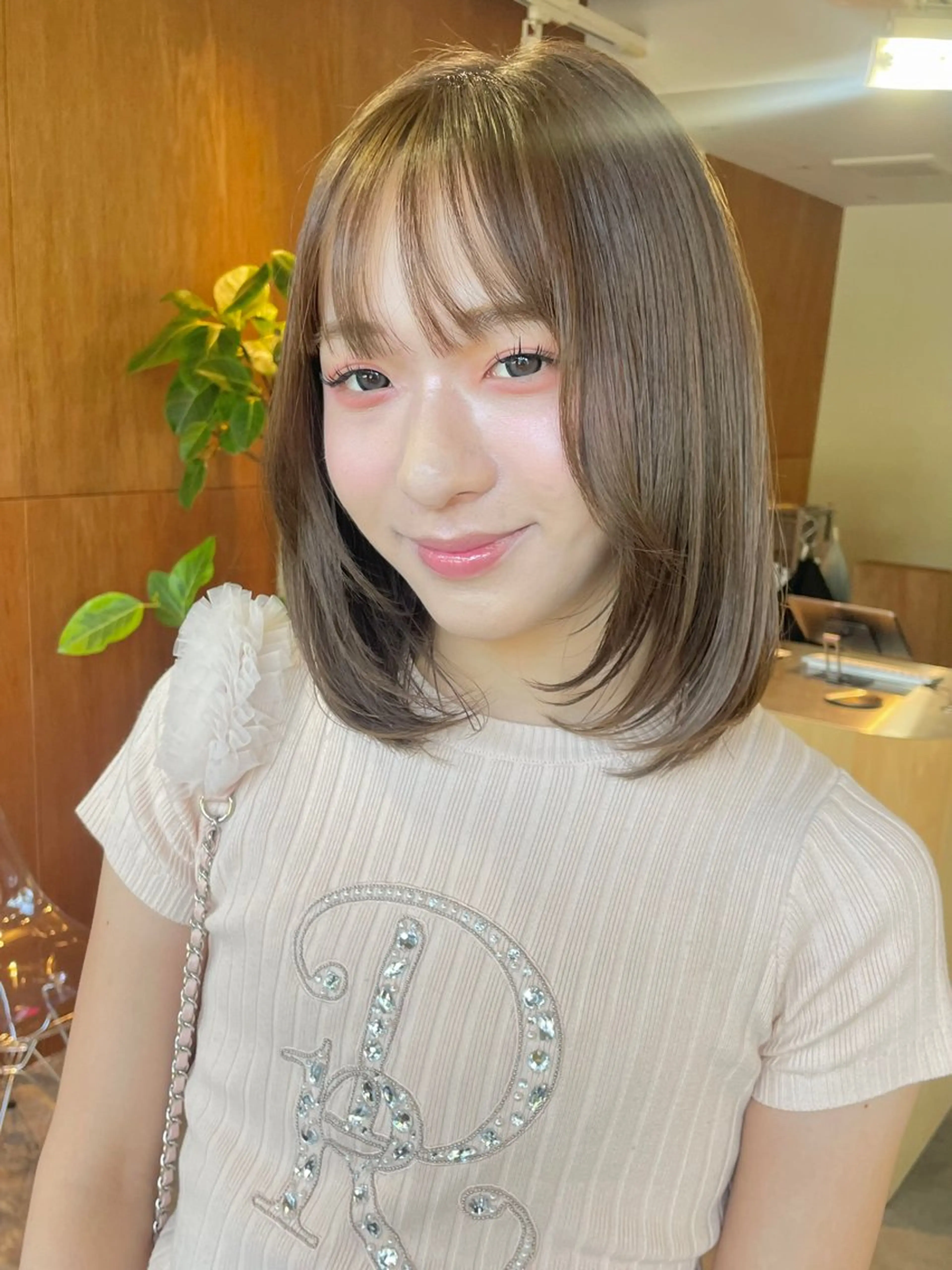 ミディアム ヘアカラー トリートメント yukii しまむら のぞみのヘアスタイル