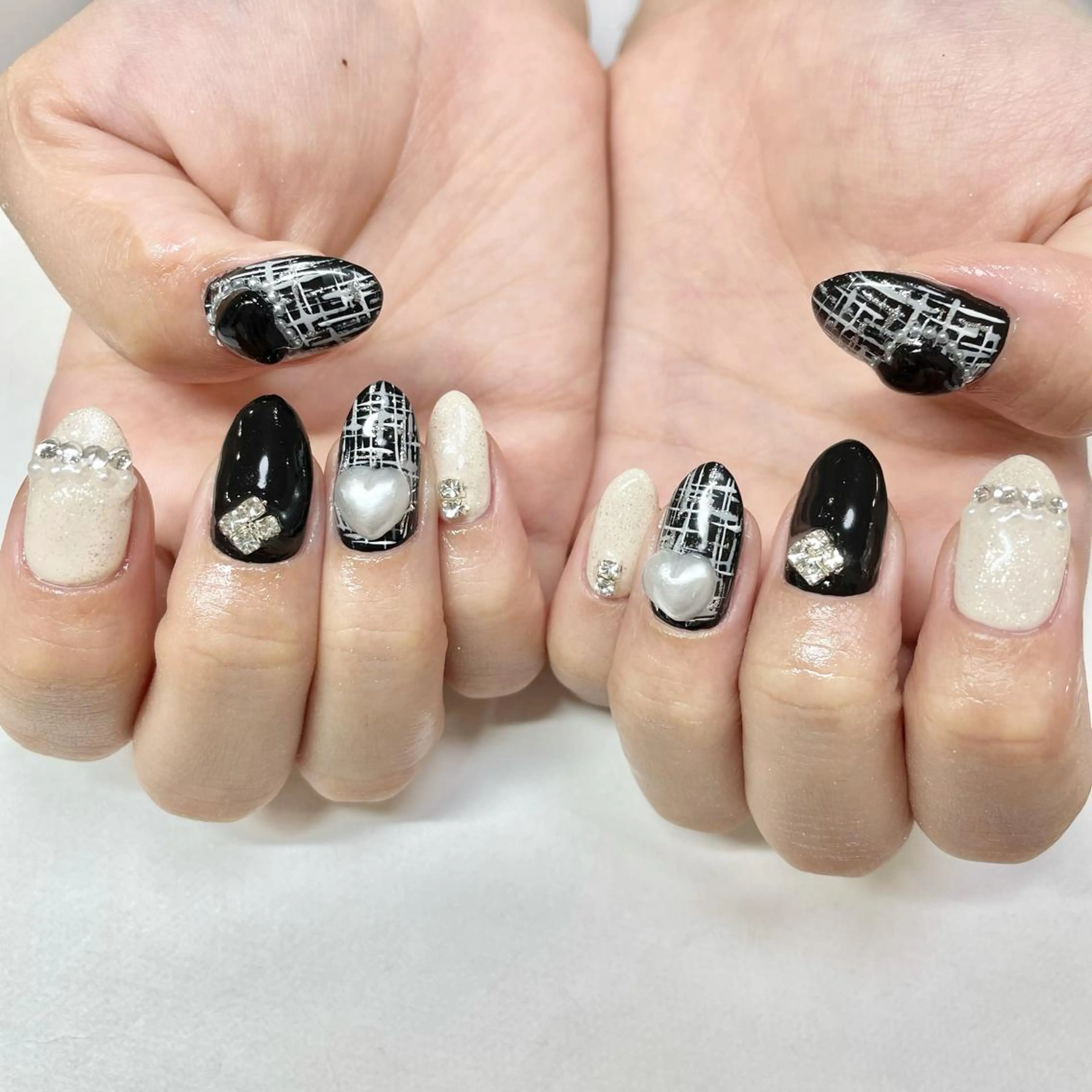 ネイル ツイードネイル 🎀AYAKO 🎀中韓ネイルのネイルデザイン