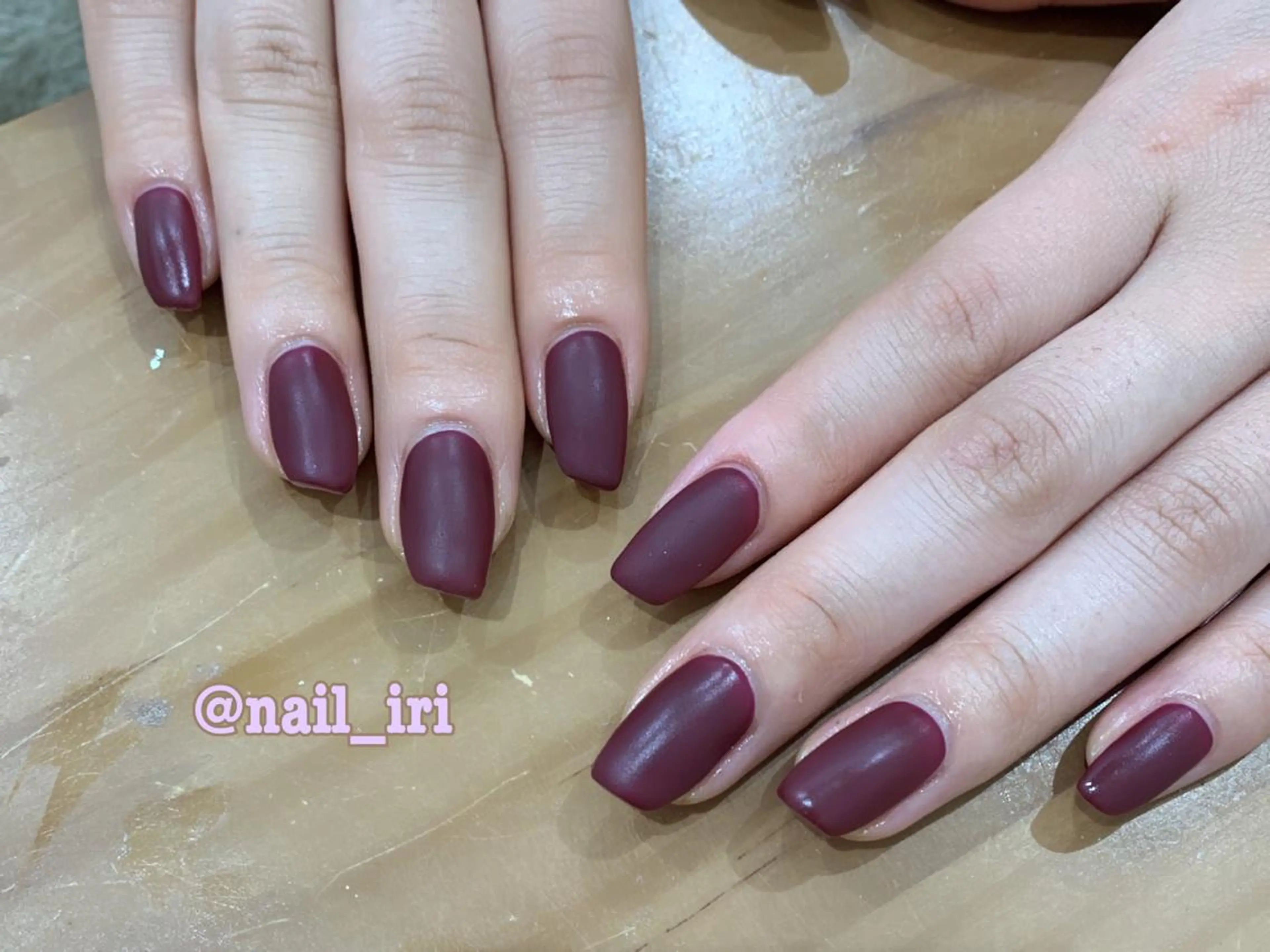 ネイル マットネイル ハンドネイル 中川 愛理のネイルデザイン