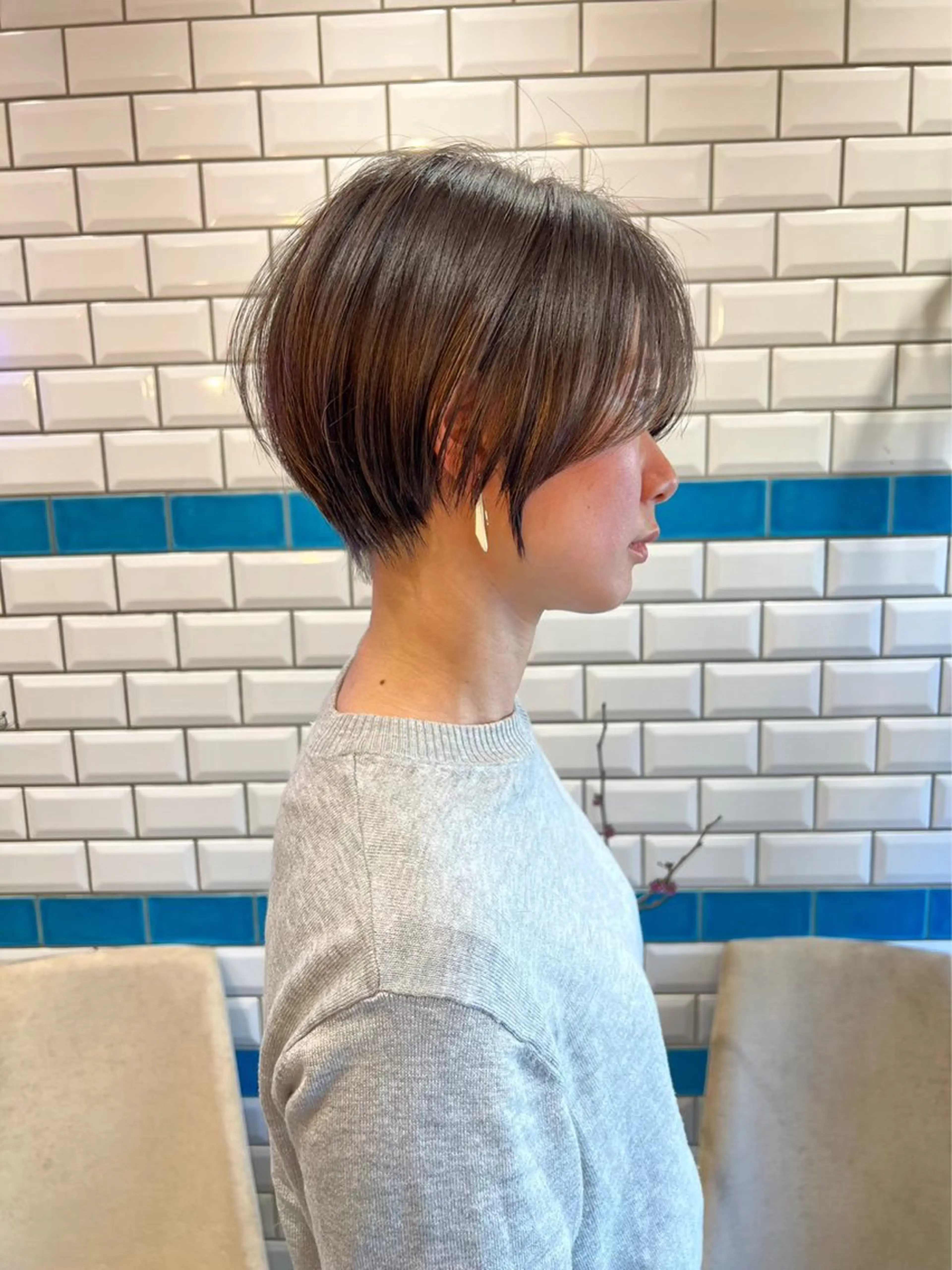 ショート カラー 髪質改善 トリートメント 絶対垢抜けレイヤー/ 透明感カラーリョウヤのヘアスタイル