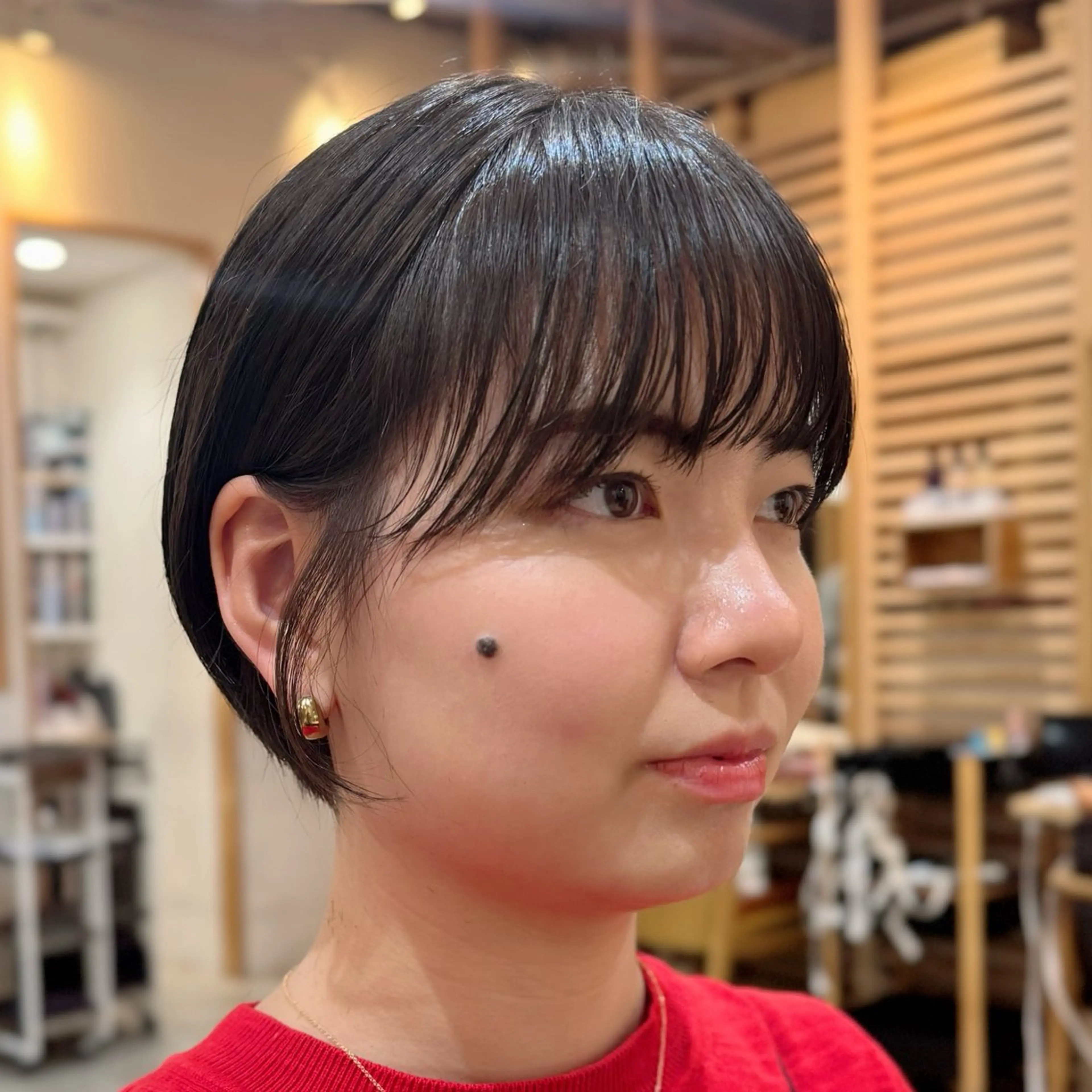 ショート ハンサムショート 丸みショート くびれヘア 似合わせカット ショートヘア 透明感カラー/レイ ヤー/Nana🌈のヘアスタイル