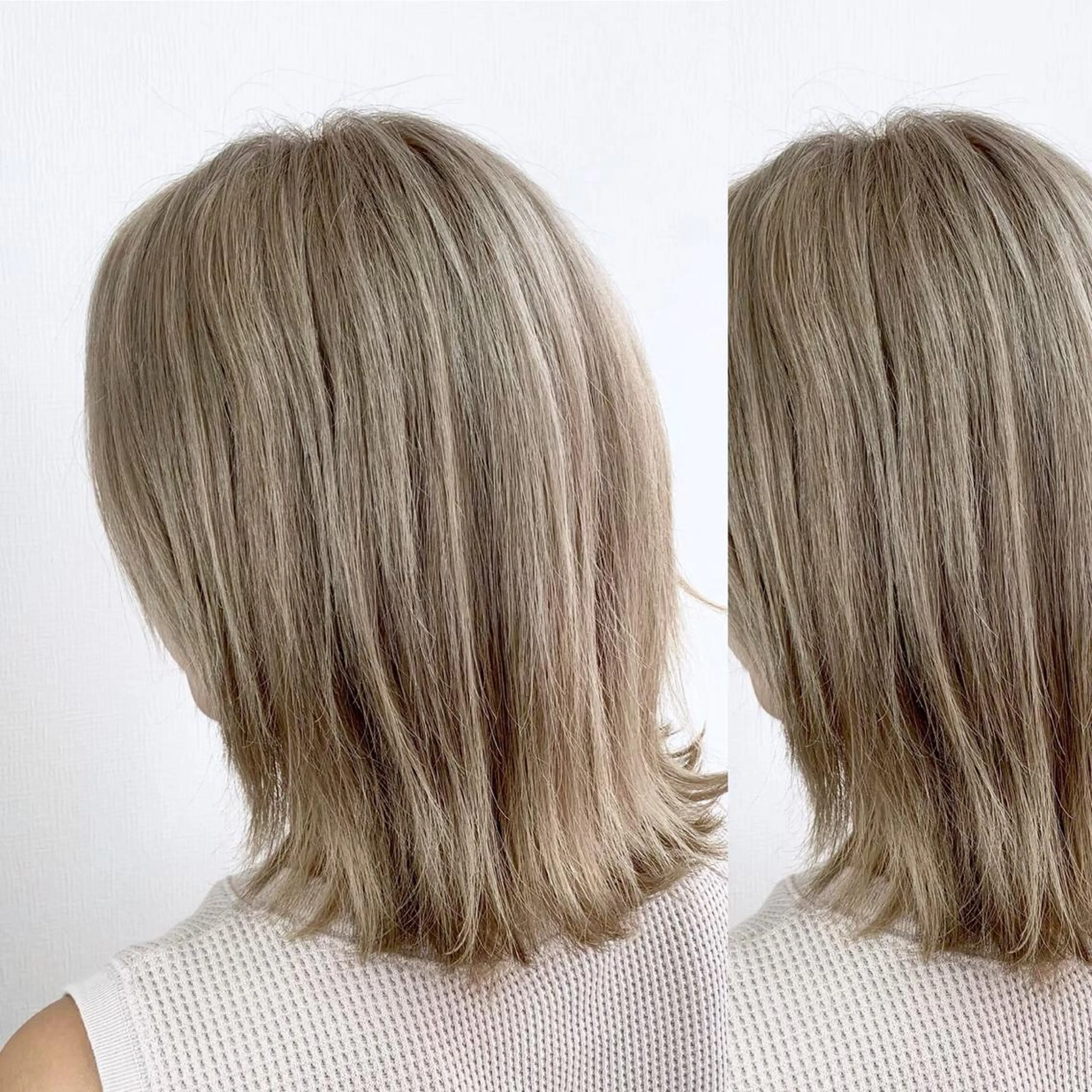 ショート カラー JuNブリーチに 縮毛矯正するプロのヘアスタイル