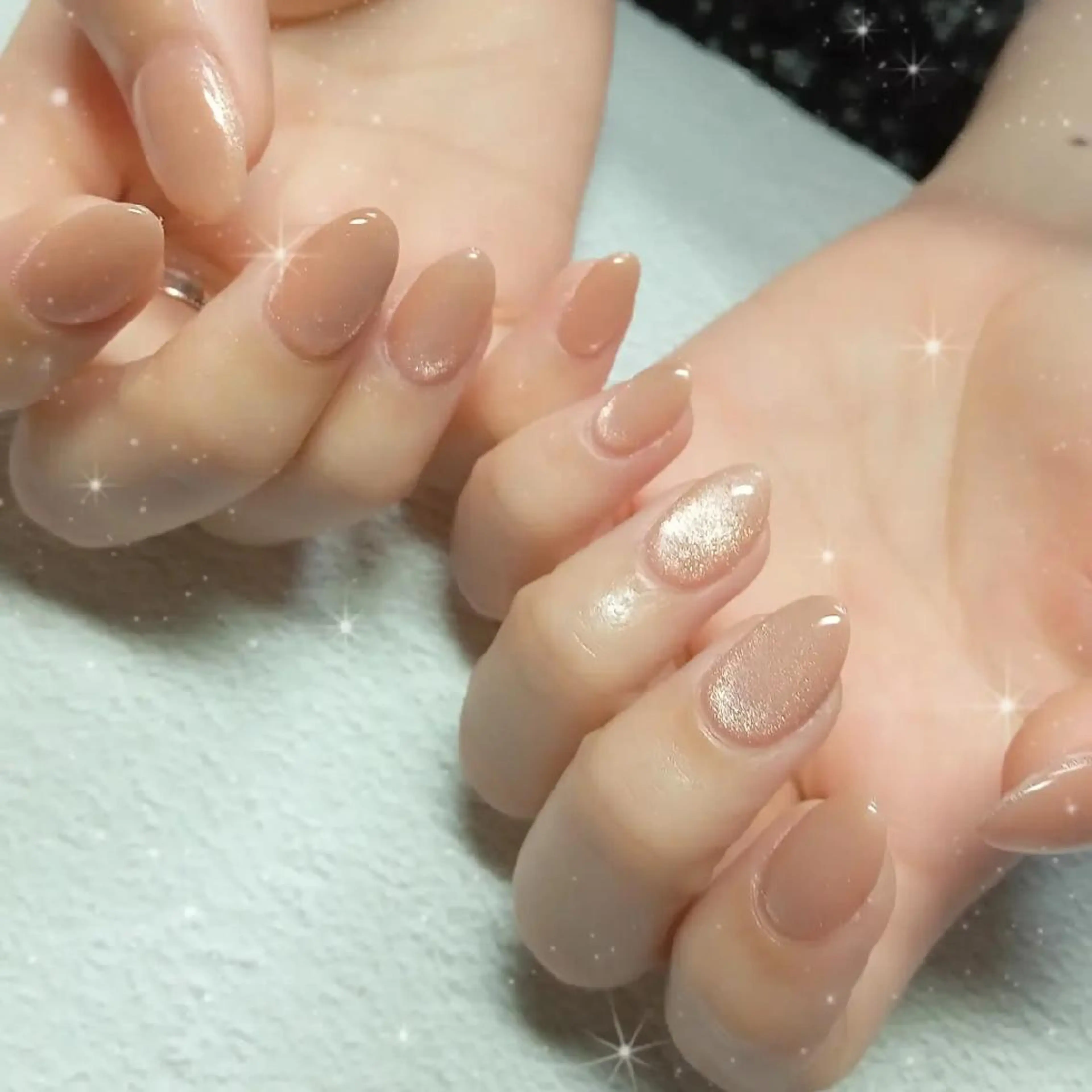 ネイル キラキラネイル マグネットネイル ビー玉ネイル オフィスネイル シンプルネイル ハンドネイル flure de neige yukiのネイルデザイン