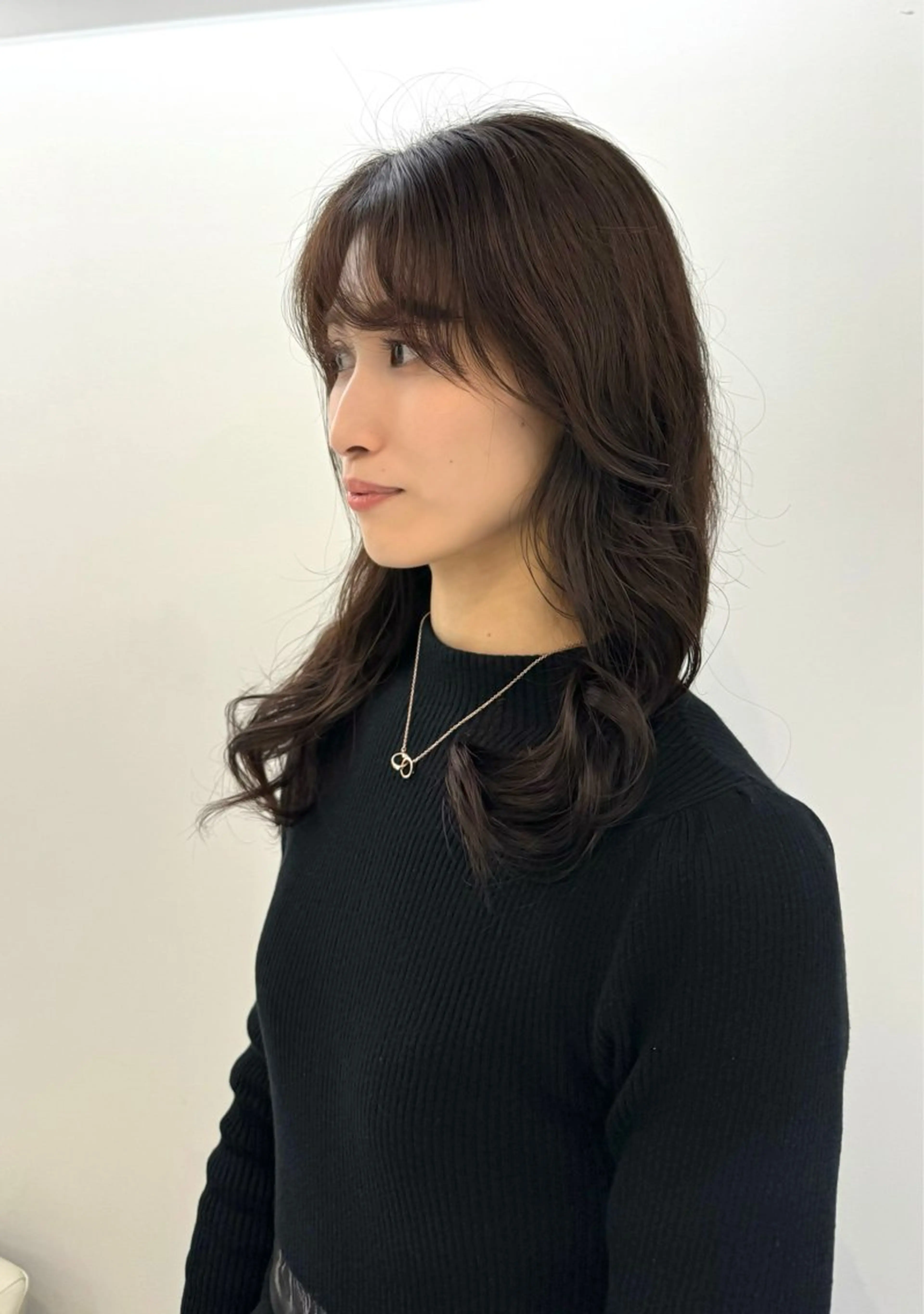 ロング カラー パーマ デジタルパーマ デジタルパーマ/ コテ巻き風パーマのヘアスタイル