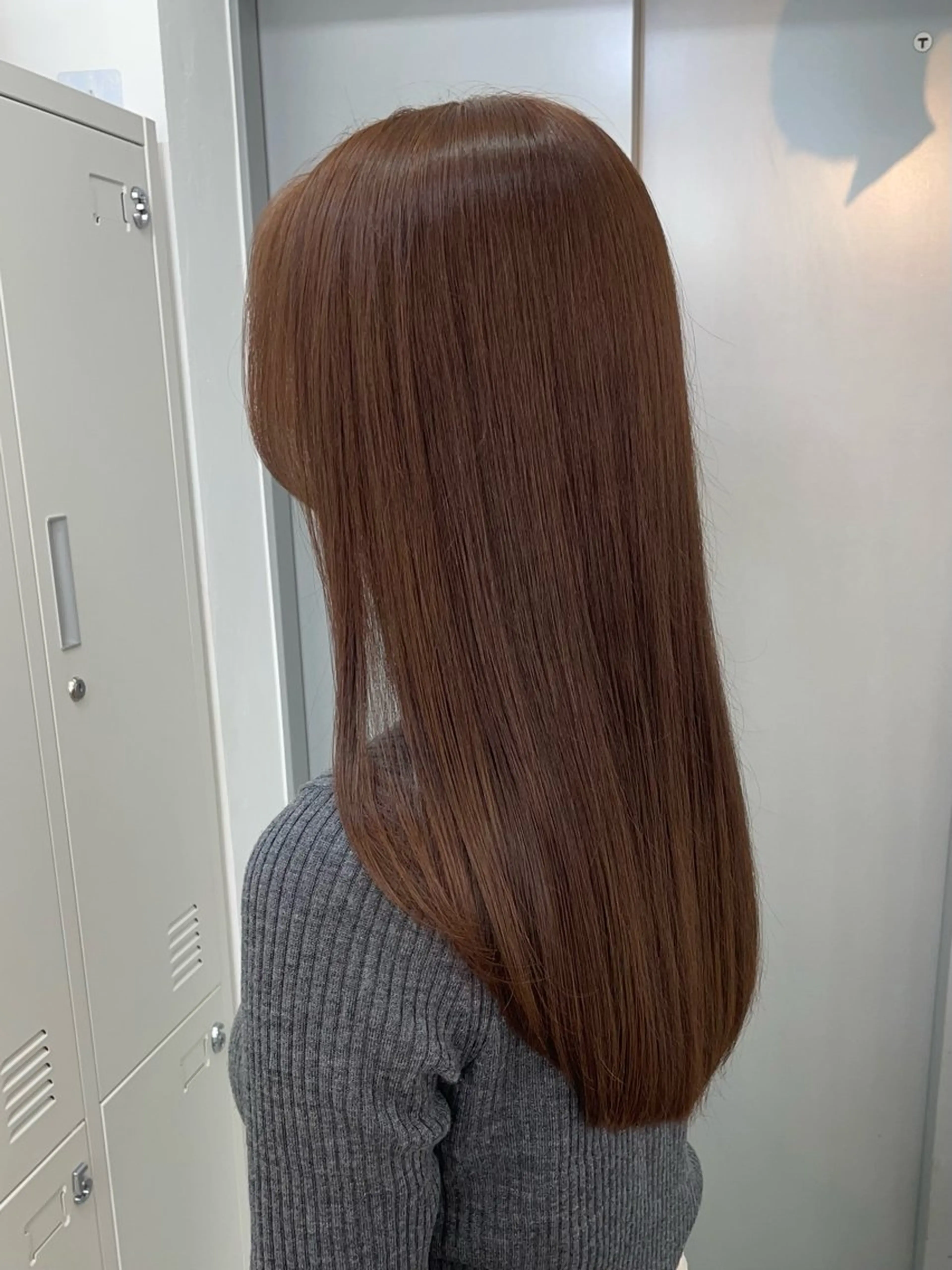 ロング カラー ブラウンカラー オレンジ オレンジブラウン トリートメント カット ヘアカラー トリートメント ✨髪質改善✨原宿 えのもと　はなのヘアスタイル