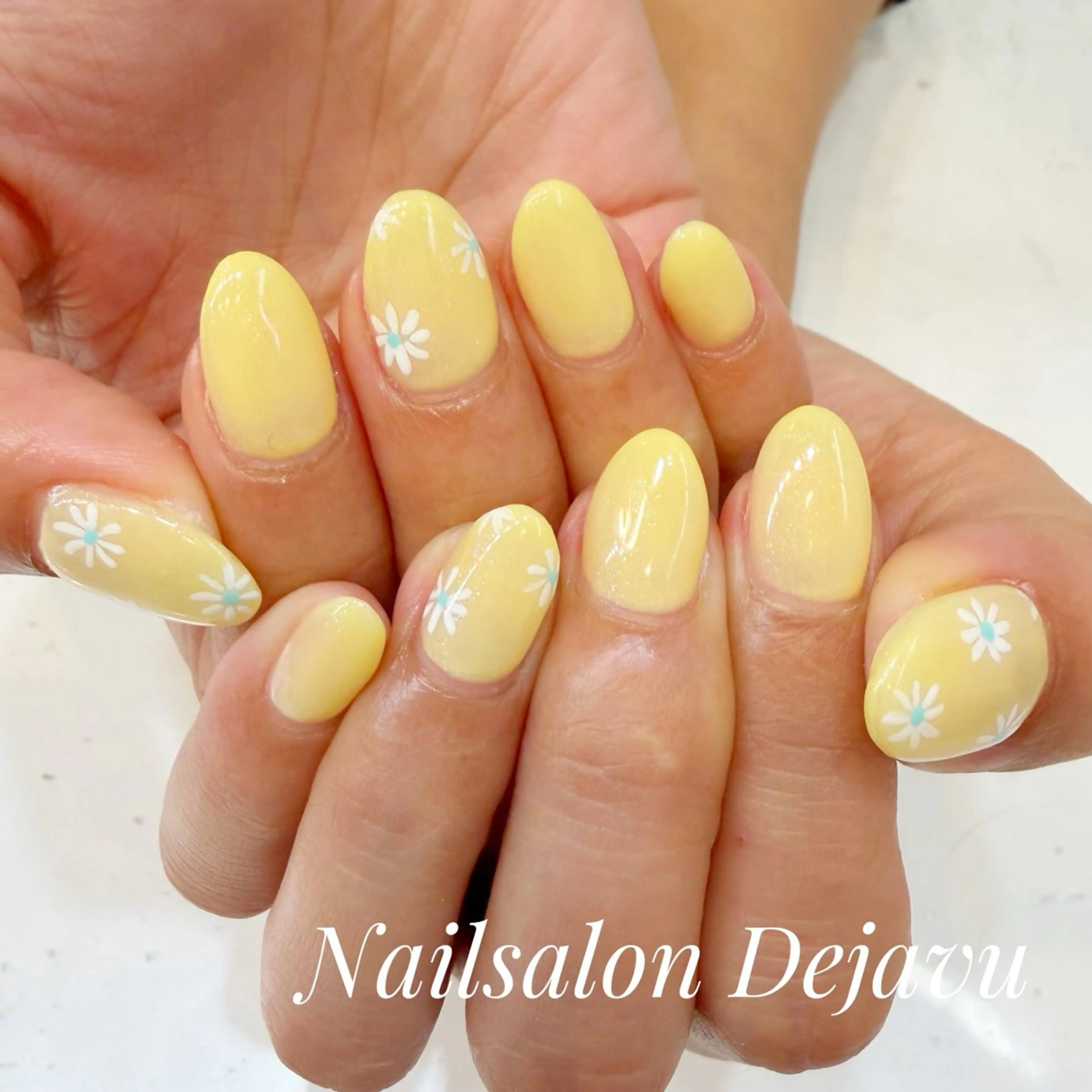 ネイル フラワーネイル 春ネイル ハンドネイル Nailsalon Dejavuのネイルデザイン