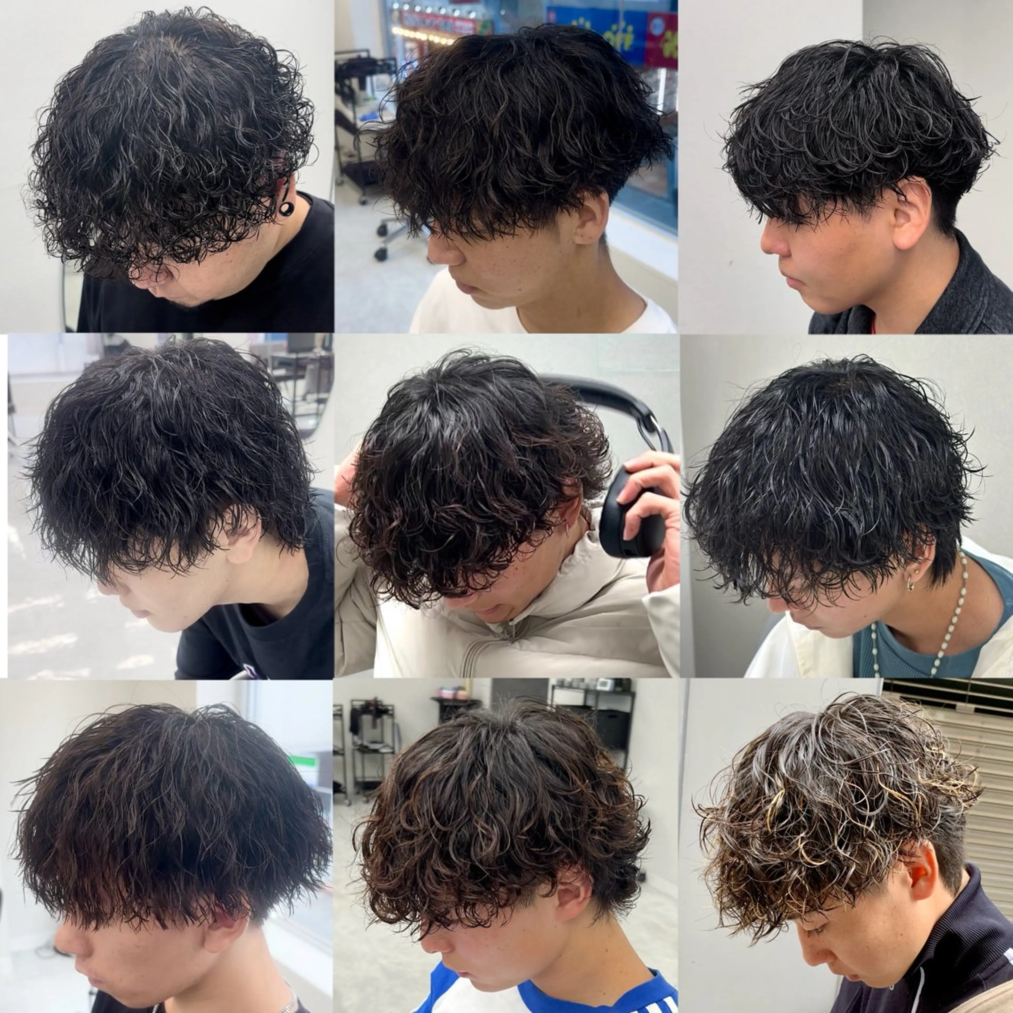 パーマ メンズ カット パーマ ニュアンス/フェザー /ウルフ/伶馬のヘアスタイル