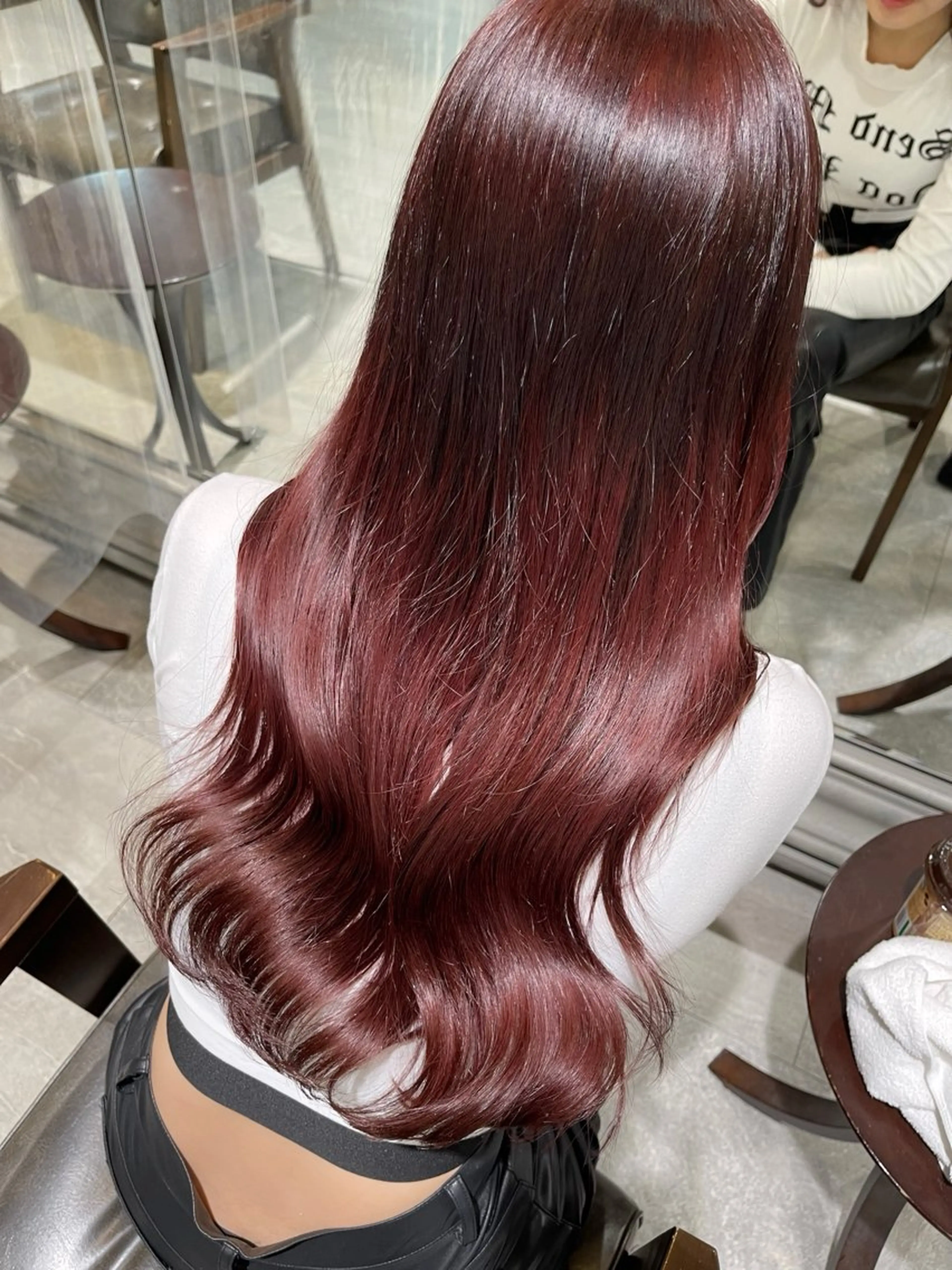 ロング カラー ヘアアレンジ カット ヘアカラー トリートメント 🎀ハイトーン・艶 カラー HANA🎀のヘアスタイル
