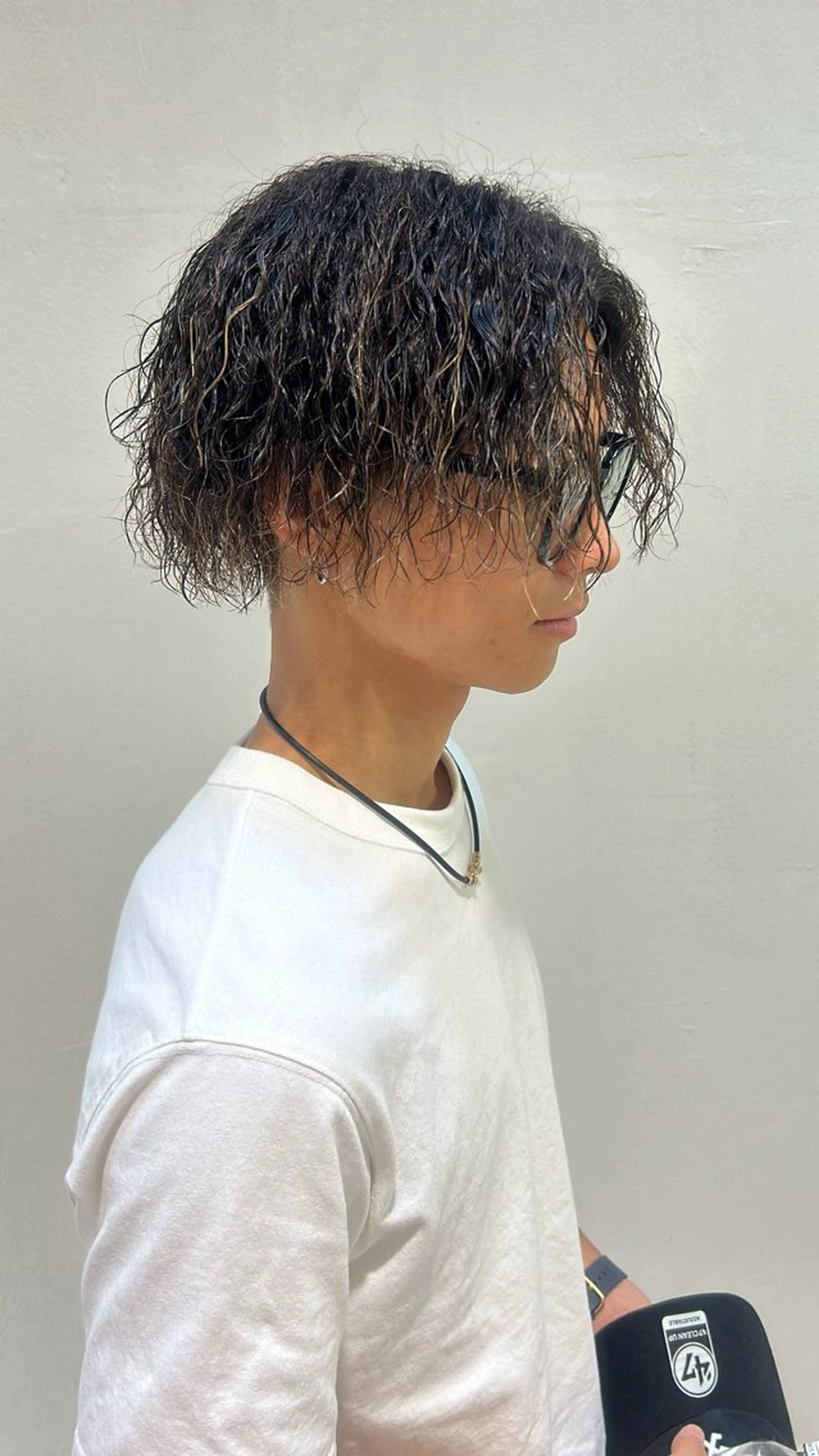 パーマ メンズ カット パーマ ルプラボウ  藤原 千紗のヘアスタイル