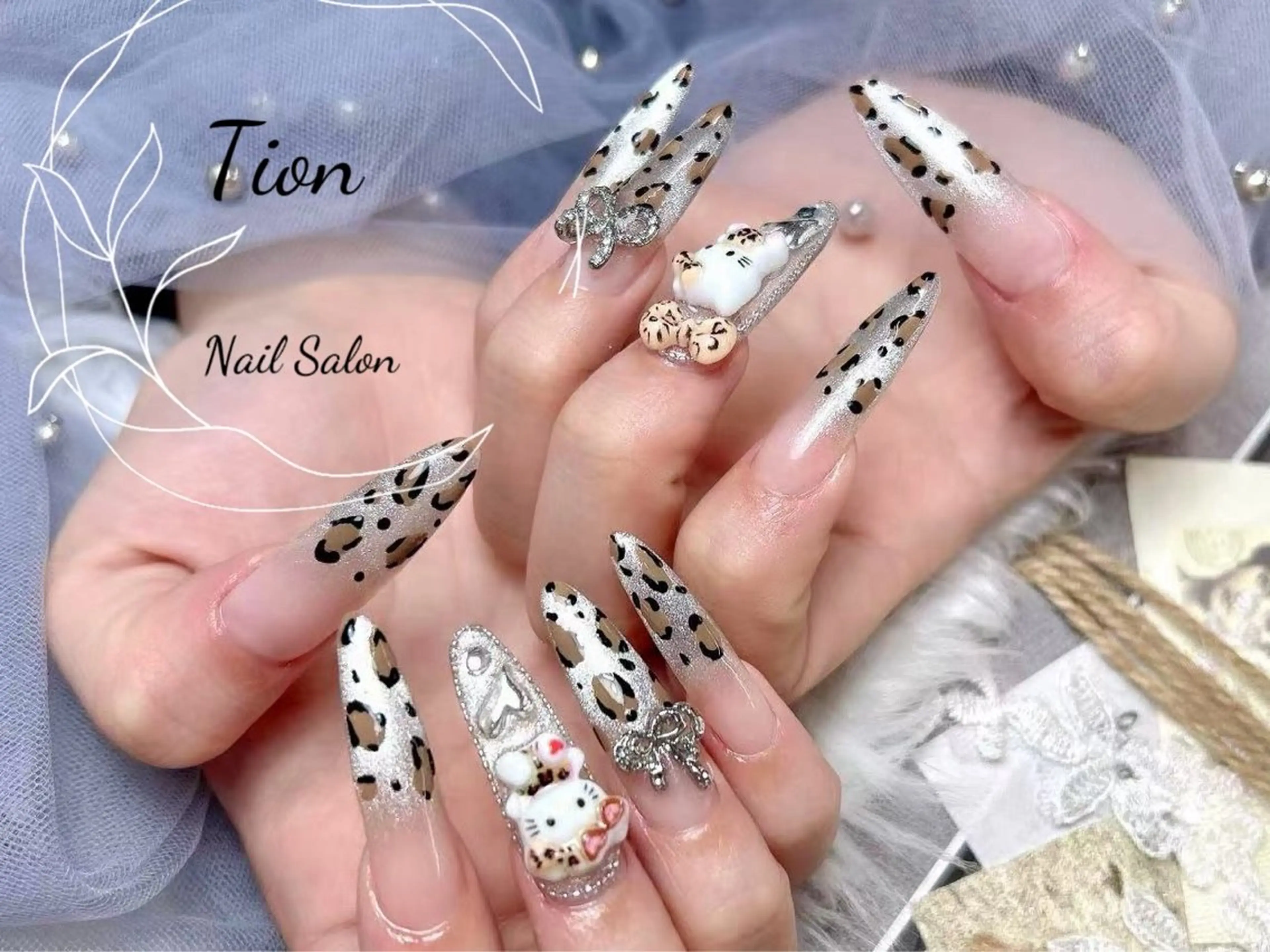 ネイル チークネイル 長さ出し フットネイル フレンチネイル ジェルネイル Nailsalon Tion武蔵小杉店のネイルデザイン