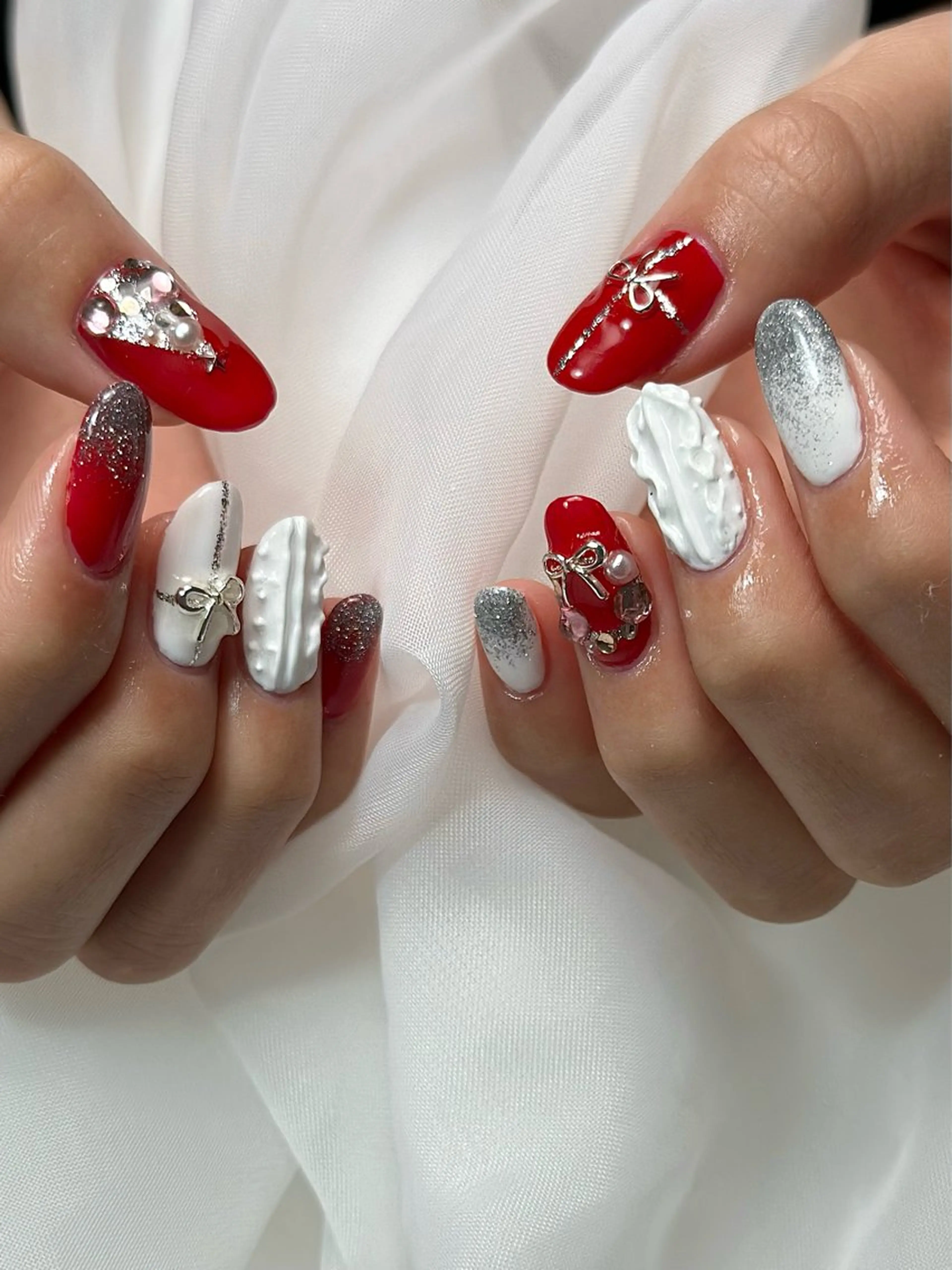 ネイル 冬ネイル クリスマス bibiwoo Ayakoのネイルデザイン