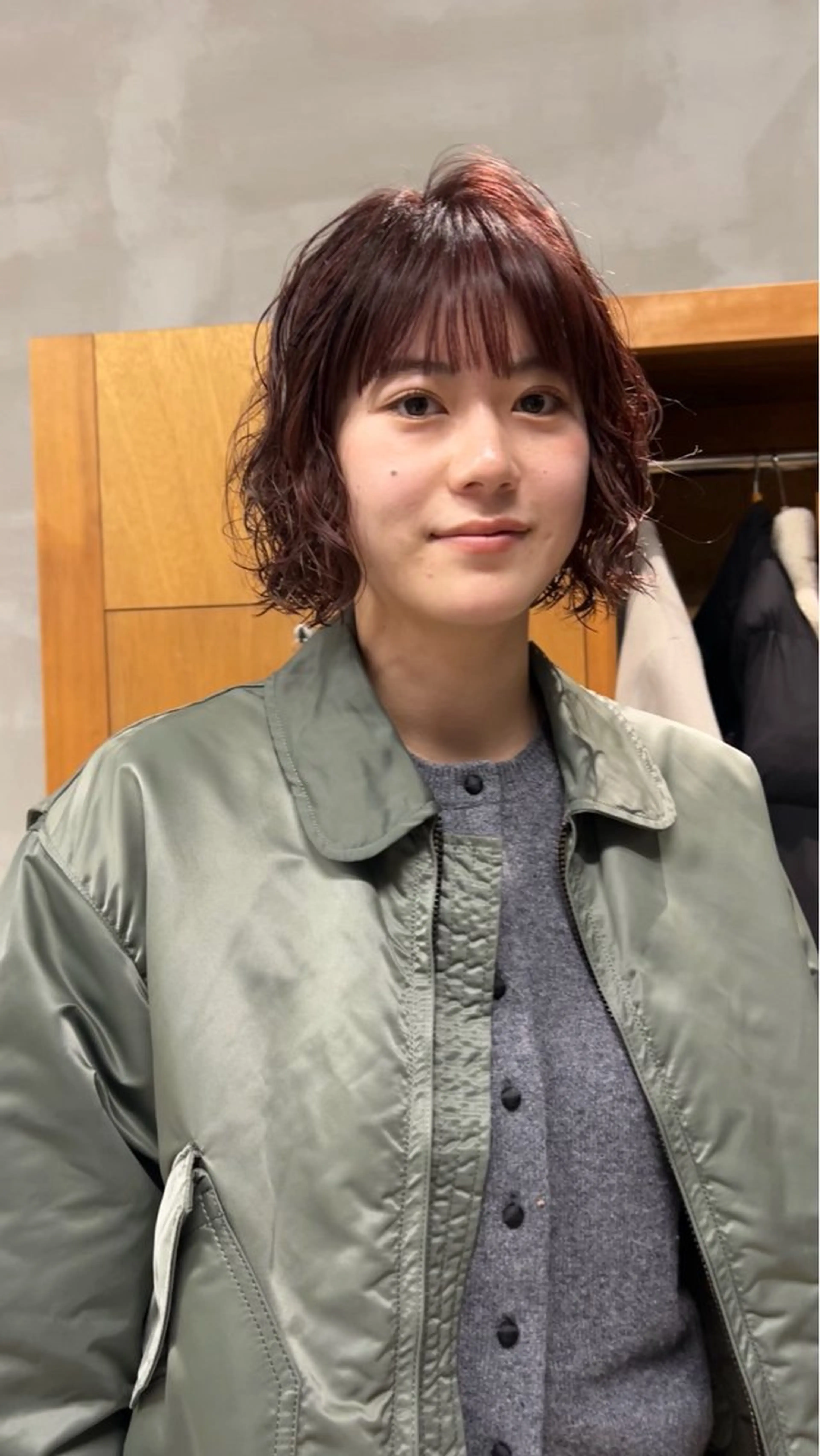 カラー パーマ chisato☁️ カットカラーモデルのヘアスタイル