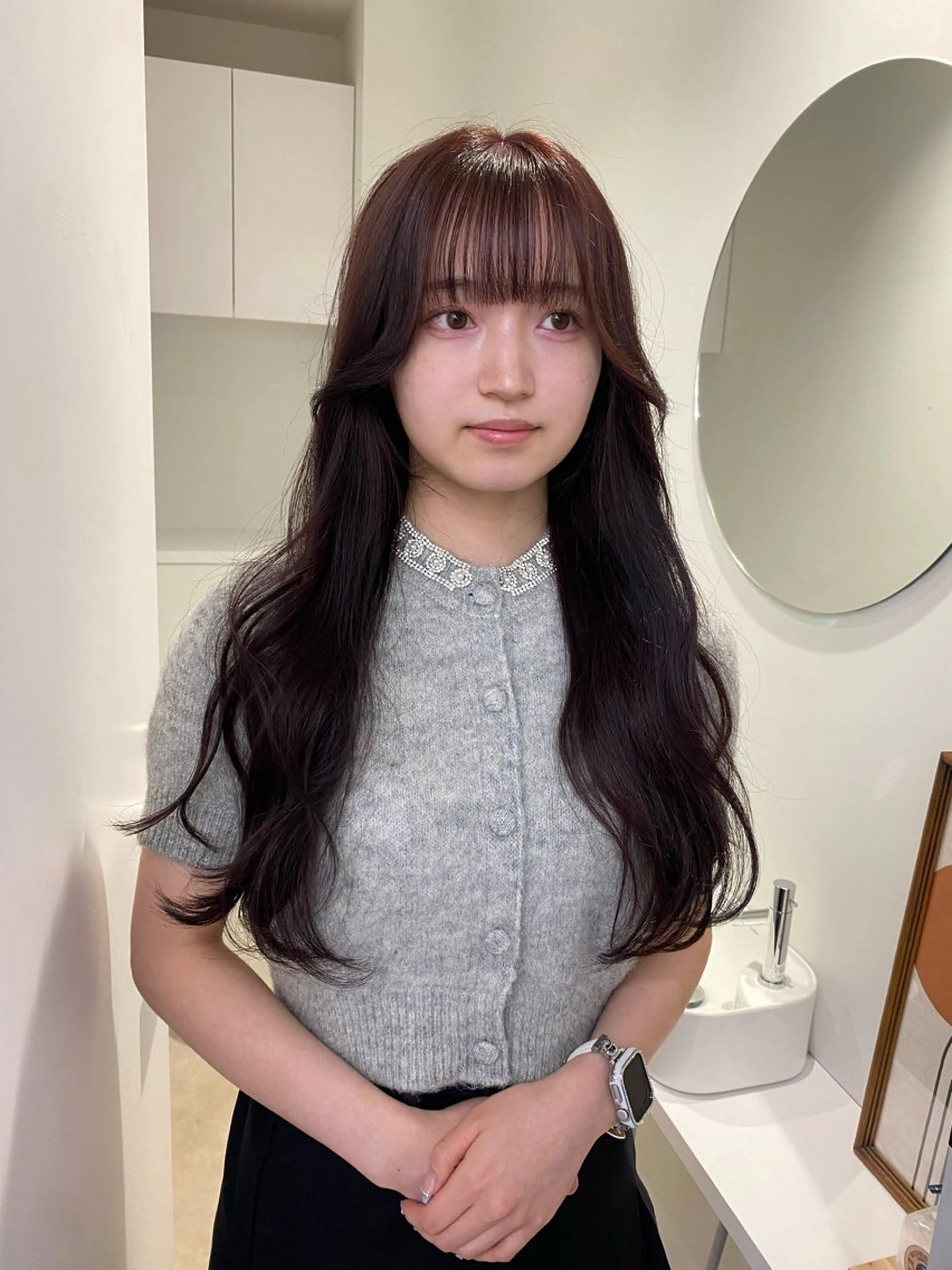 ロング カラー ラベンダーカラー ヘアカラー hinaka .のヘアスタイル