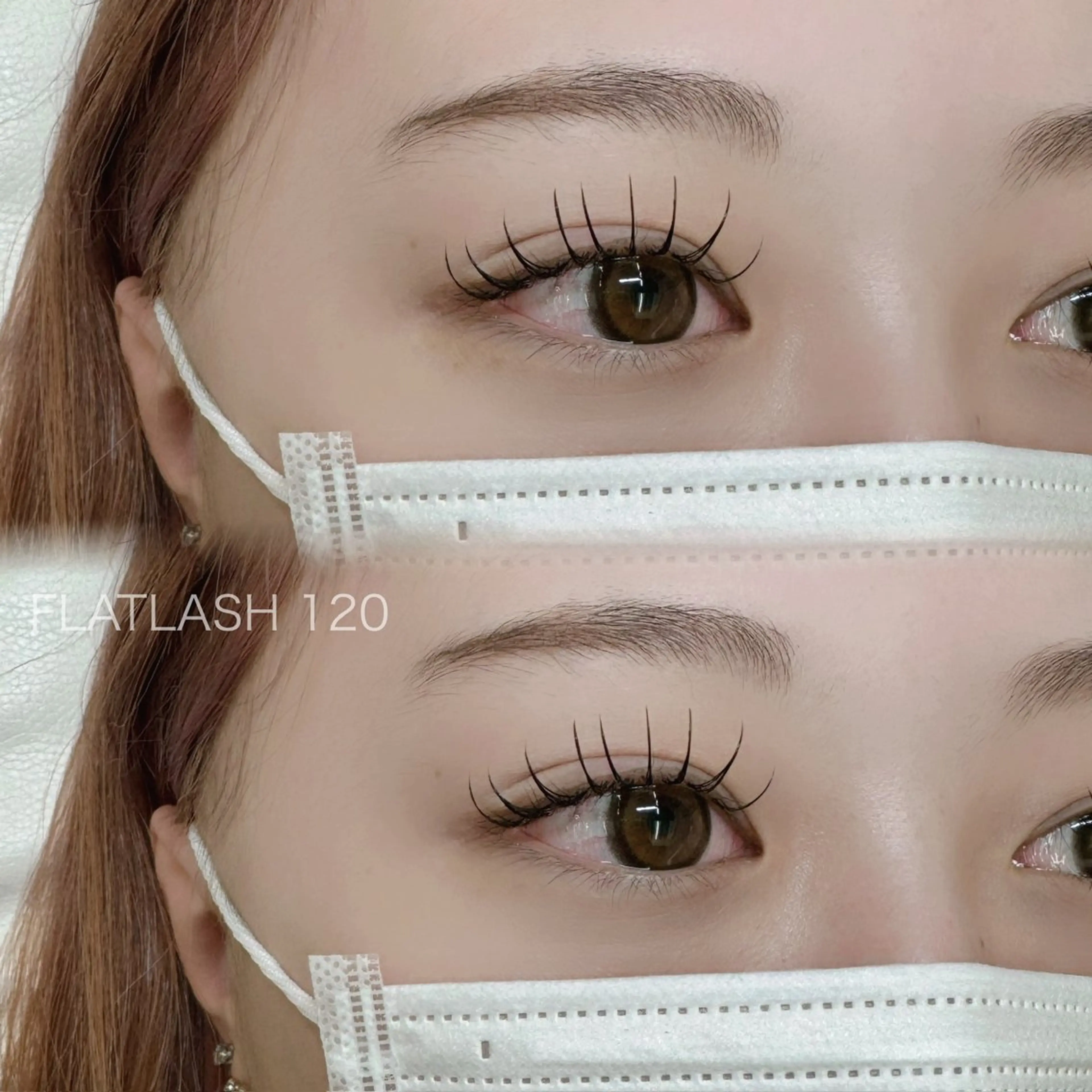 マツエク・マツパ フラットラッシュ ナチュラル マツエク 天王寺eye ♡eyebrowのマツエク・マツパデザイン