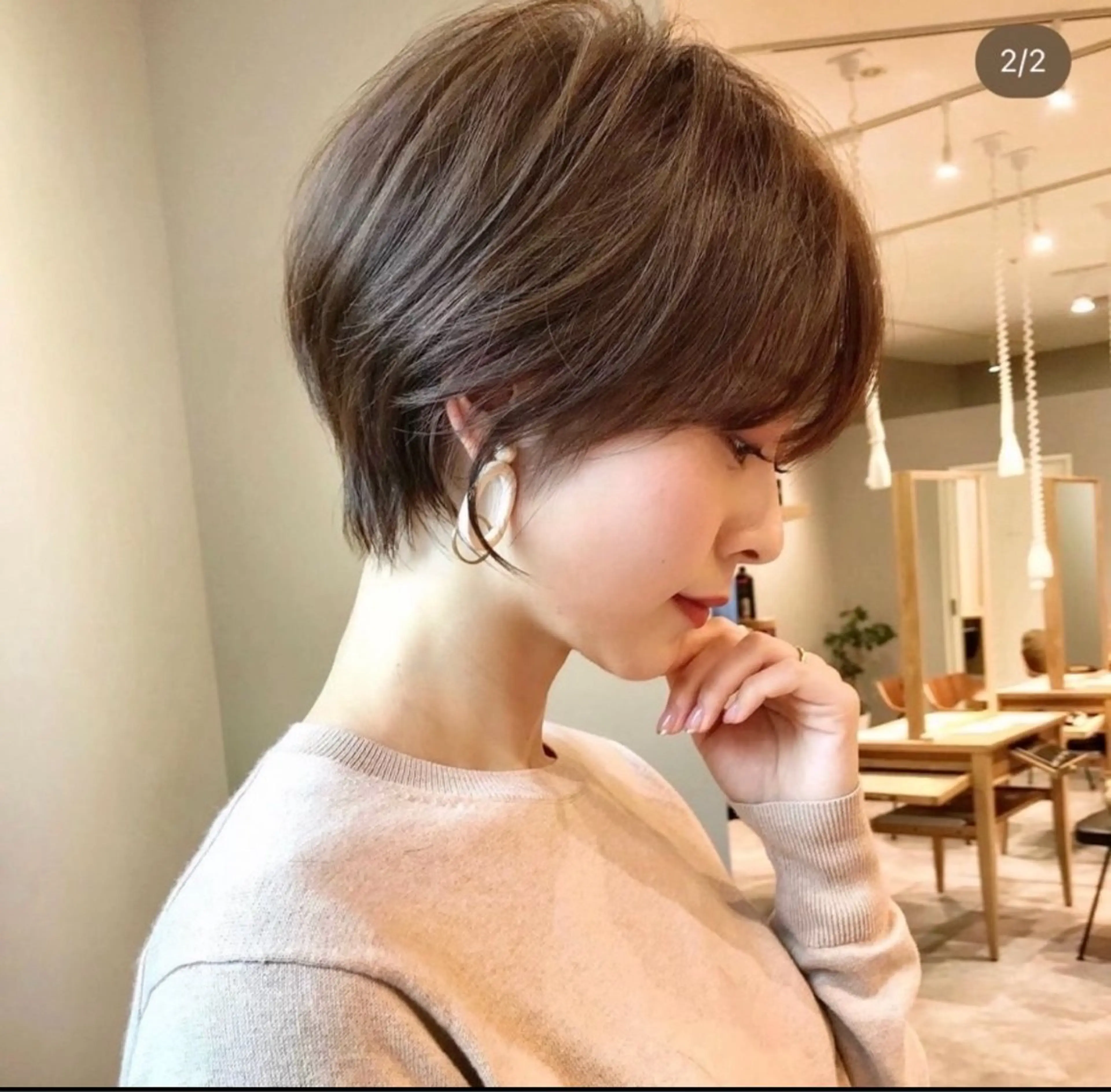 【🪡似合わせカット➕髪質改善カラー🪡】骨格カットにご希望に添えた色を🧢ケアトリートメント付き‼️の写真