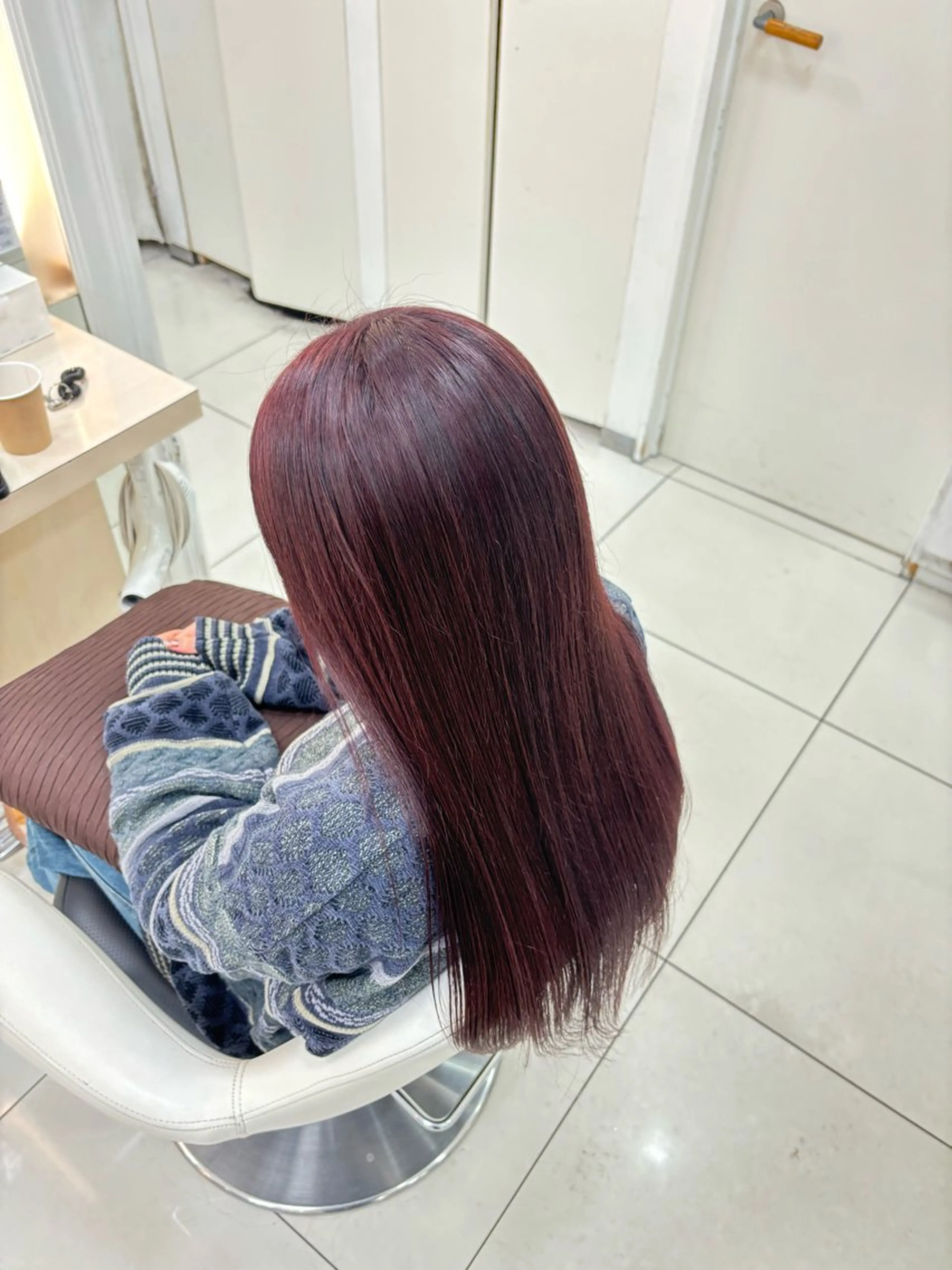 ✨艶カラー✨トーンアップヘアカラー✨(ワンカラー)💛➕ケアトリートメント🌕の写真