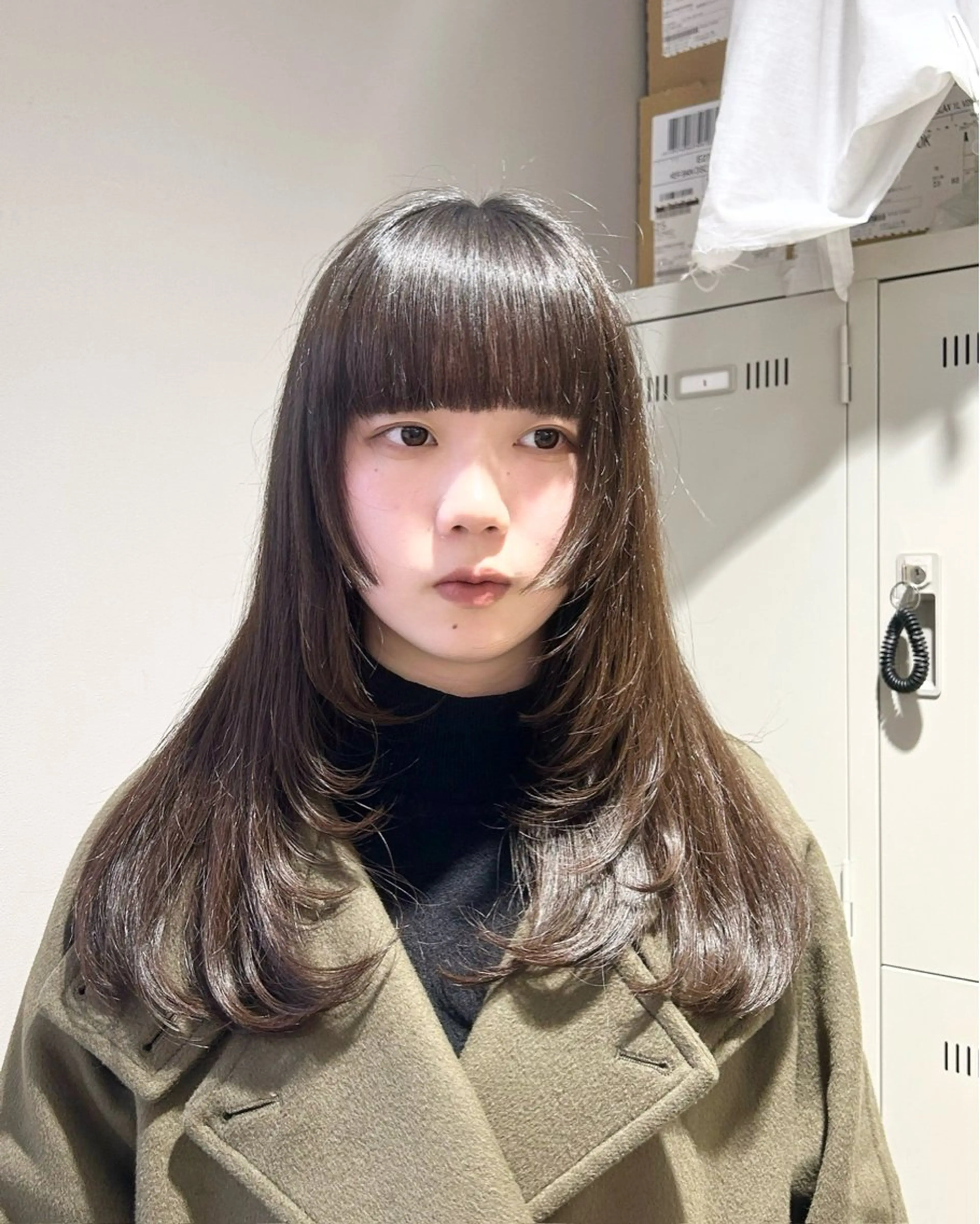 カラー カット ヘアカラー トリートメント 透明感ベージュ🤎 ナチュラルレイヤーのヘアスタイル