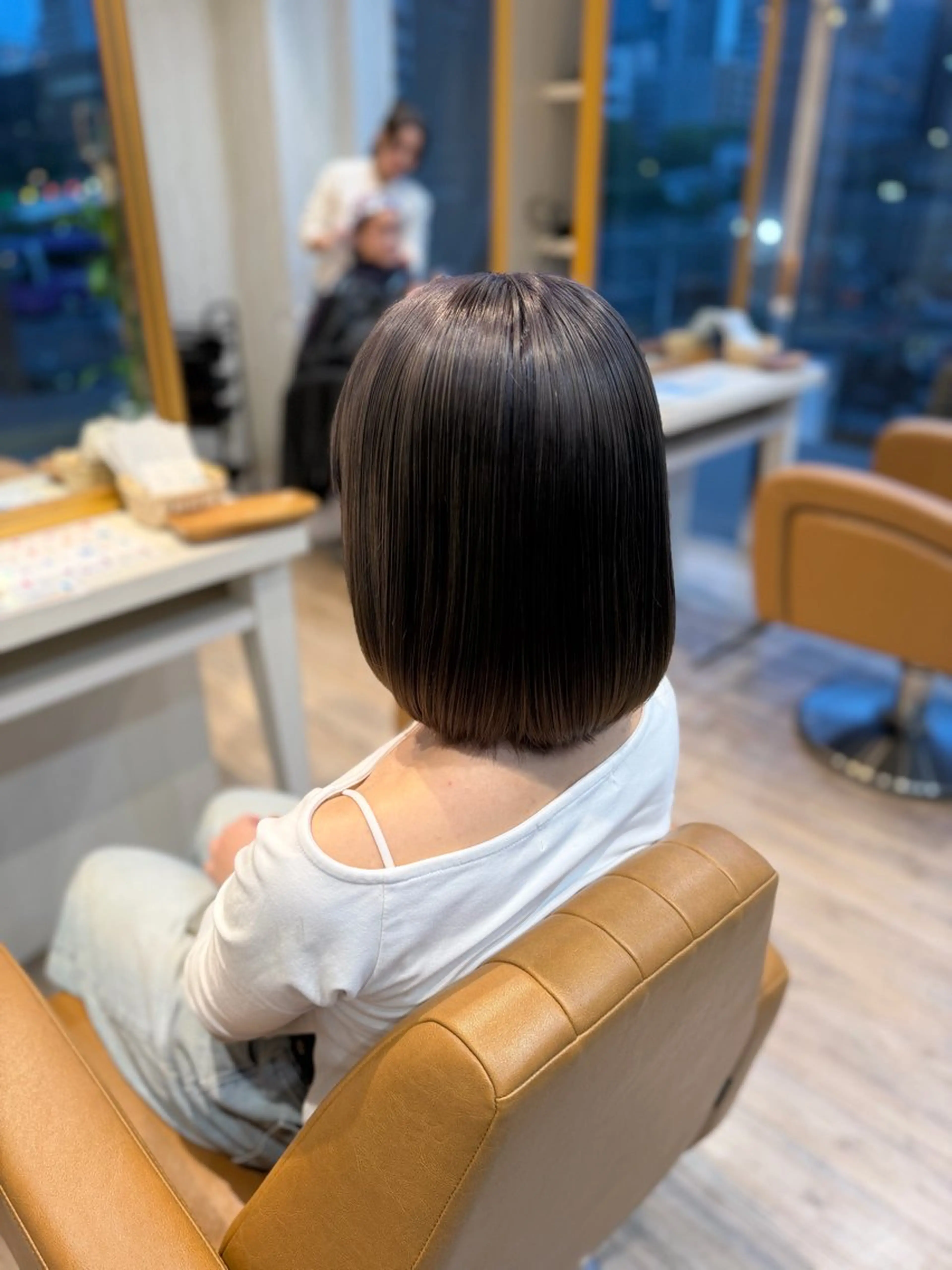 ミディアム カラー ブリーチ ヘアカラー トリートメント 美優🐩/透明感/ ブリーチ/栄のヘアスタイル