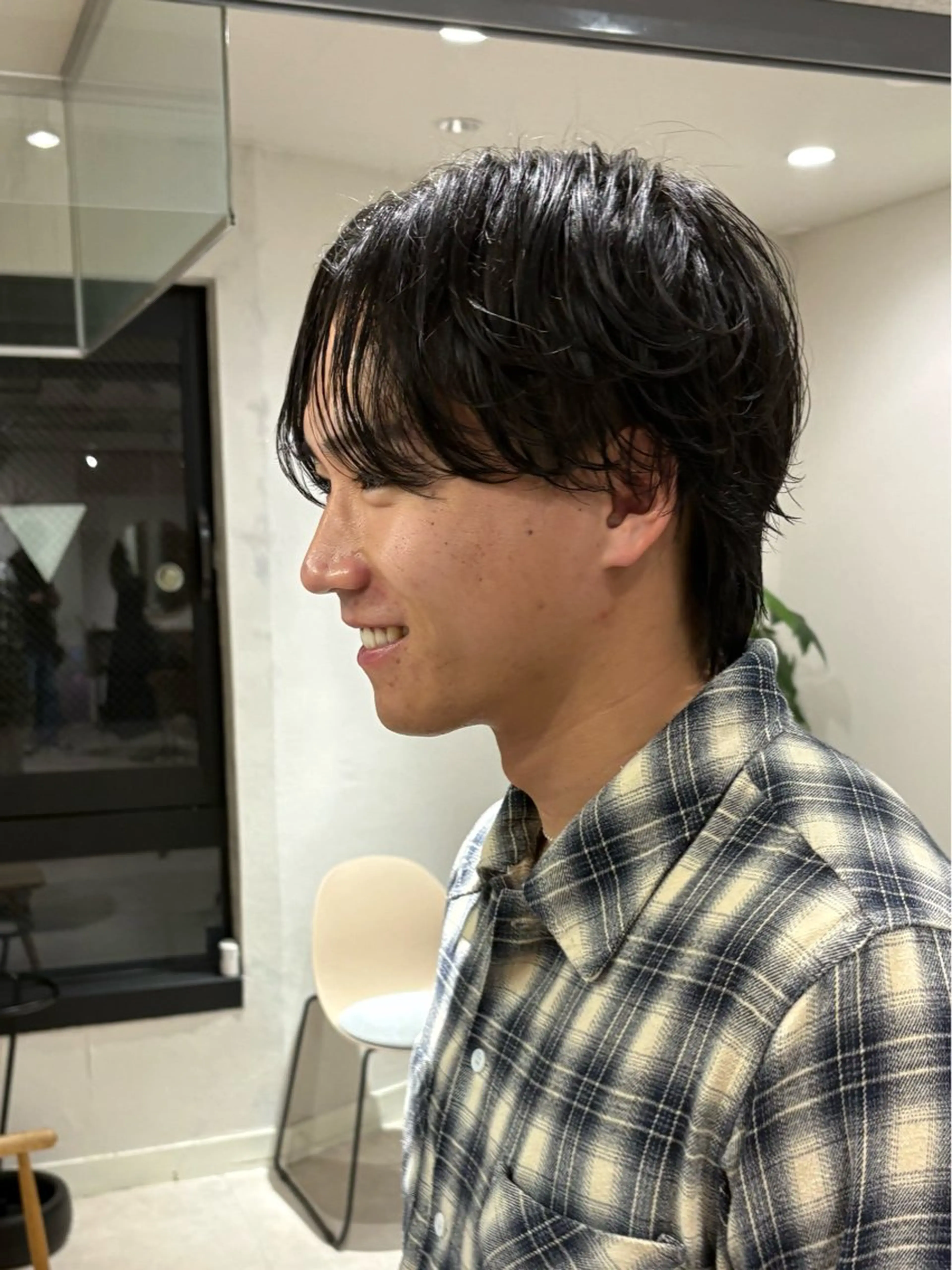 パーマ メンズ カット パーマ メンズカット/透明感 石山浩二のヘアスタイル