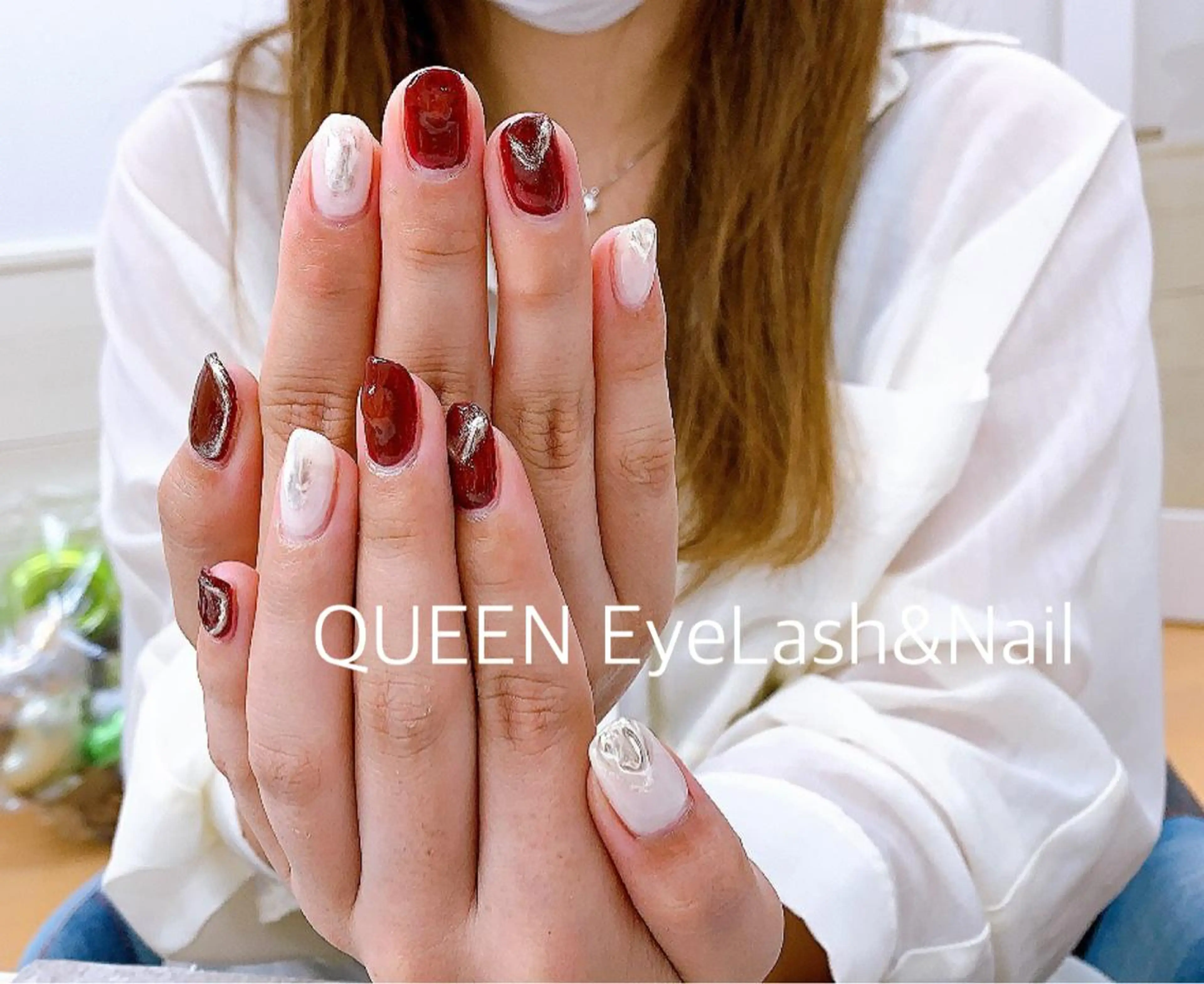 ミディアム カラー ネイル ハンドネイル Bloom Nailのネイルデザイン