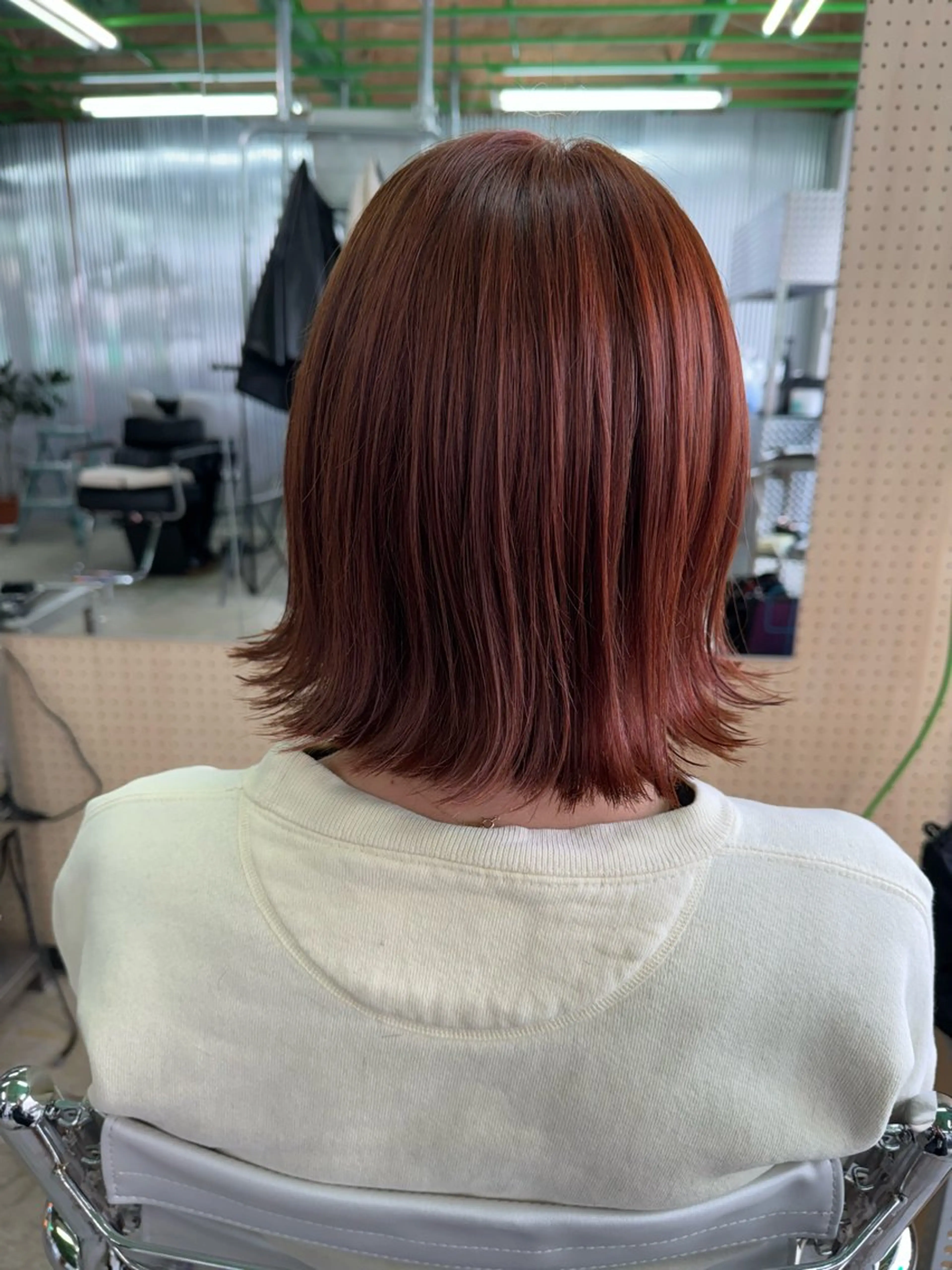 ミディアム カラー 美髪ナチュラルヘア のぐちよしきのヘアスタイル