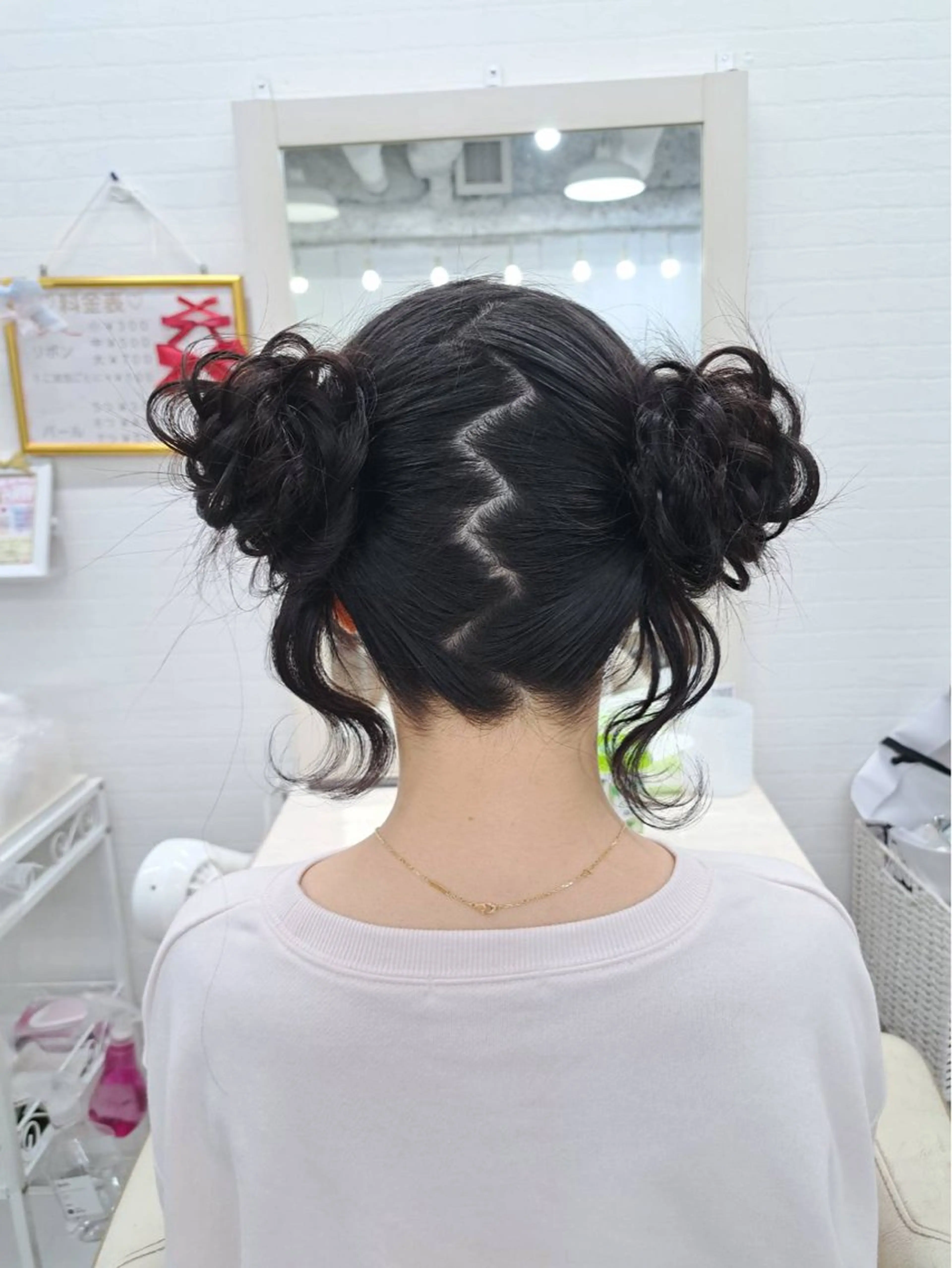 ロング ヘアアレンジ ヘアセット GLOSS 心斎橋 山上のヘアスタイル