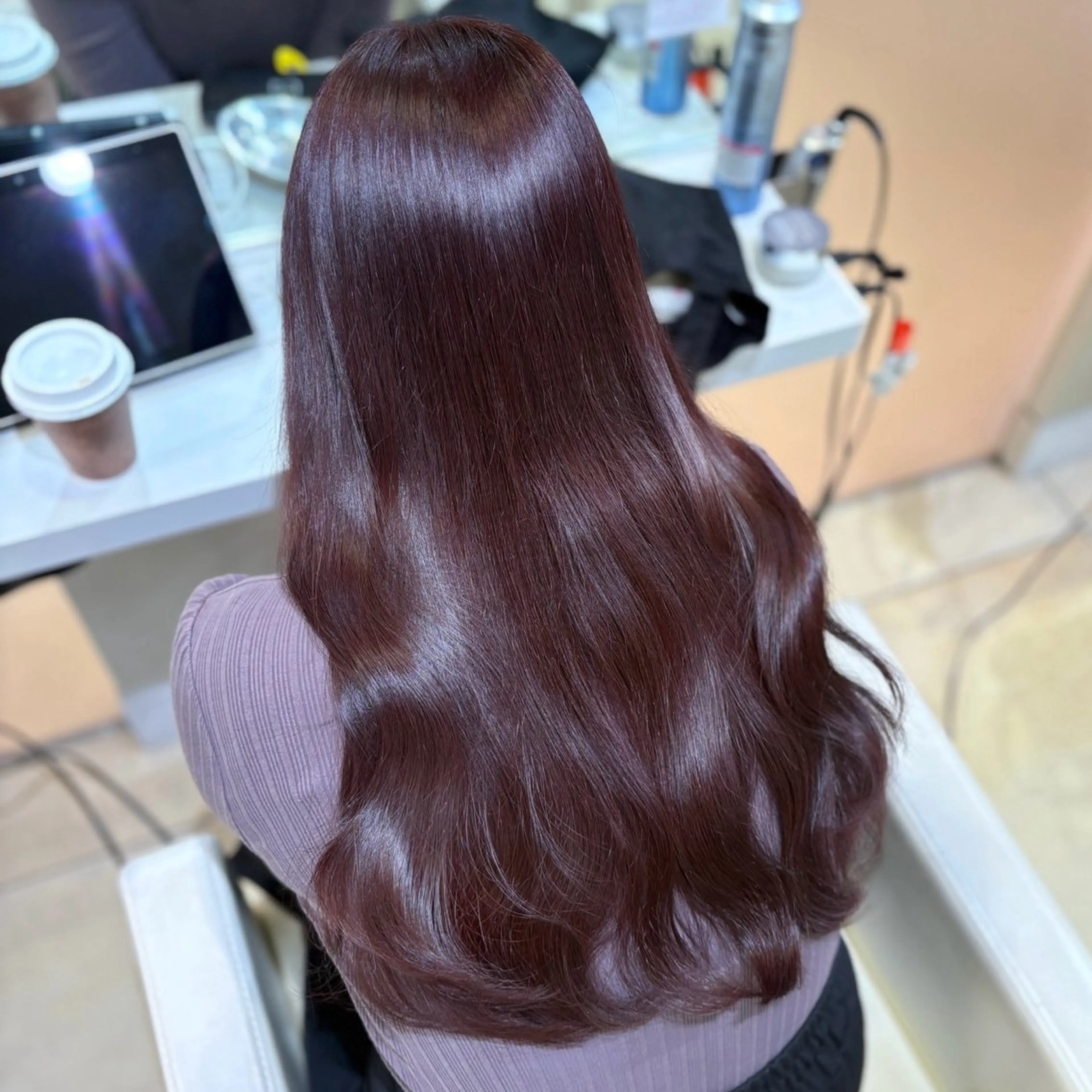 【🫧期間限定クーポン🫧】ワンカラー🥣+超音波2tepTR♡+炭酸シャンプー🧴#暖色 #透明感カラーの写真