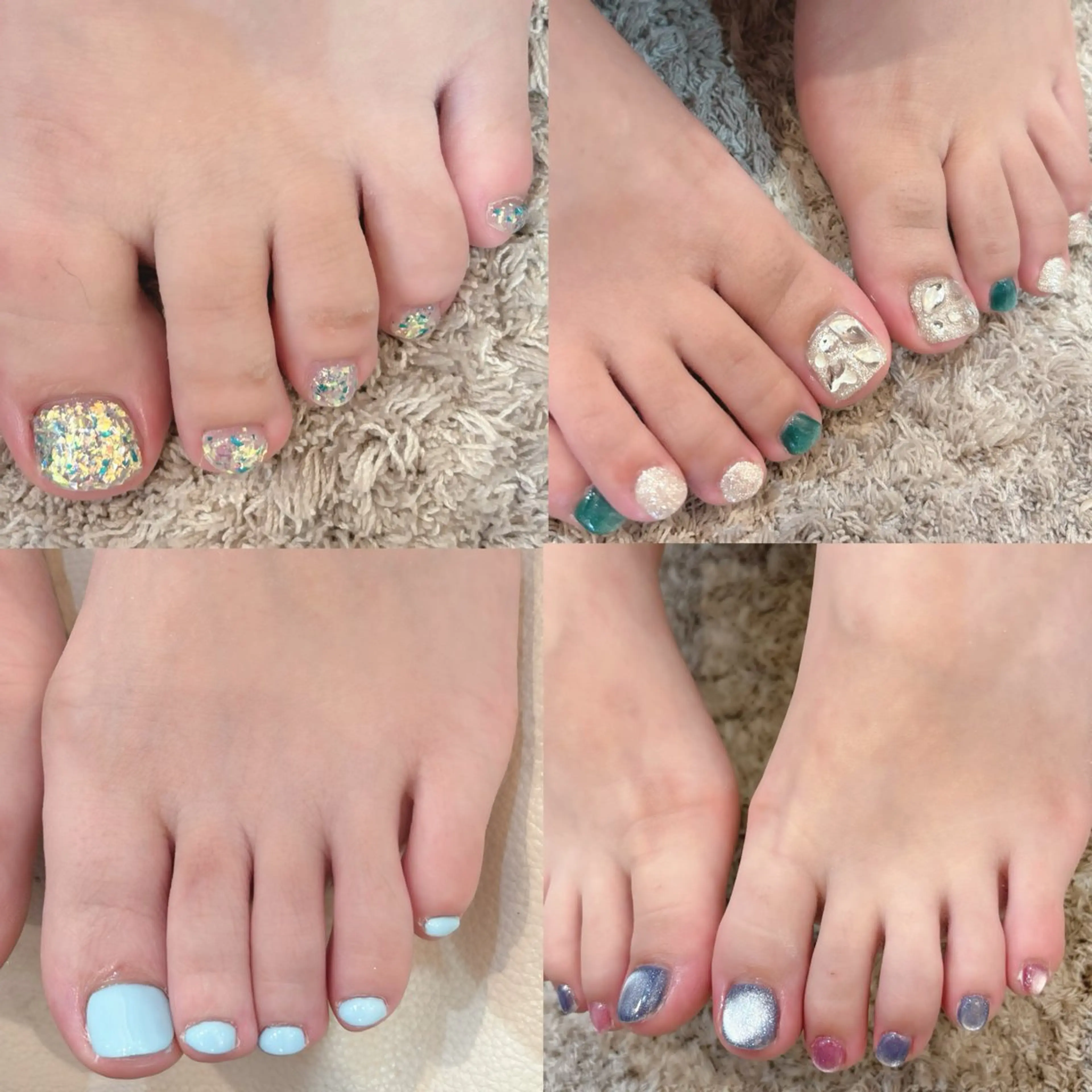 ネイル フットネイル 東 咲良のネイルデザイン