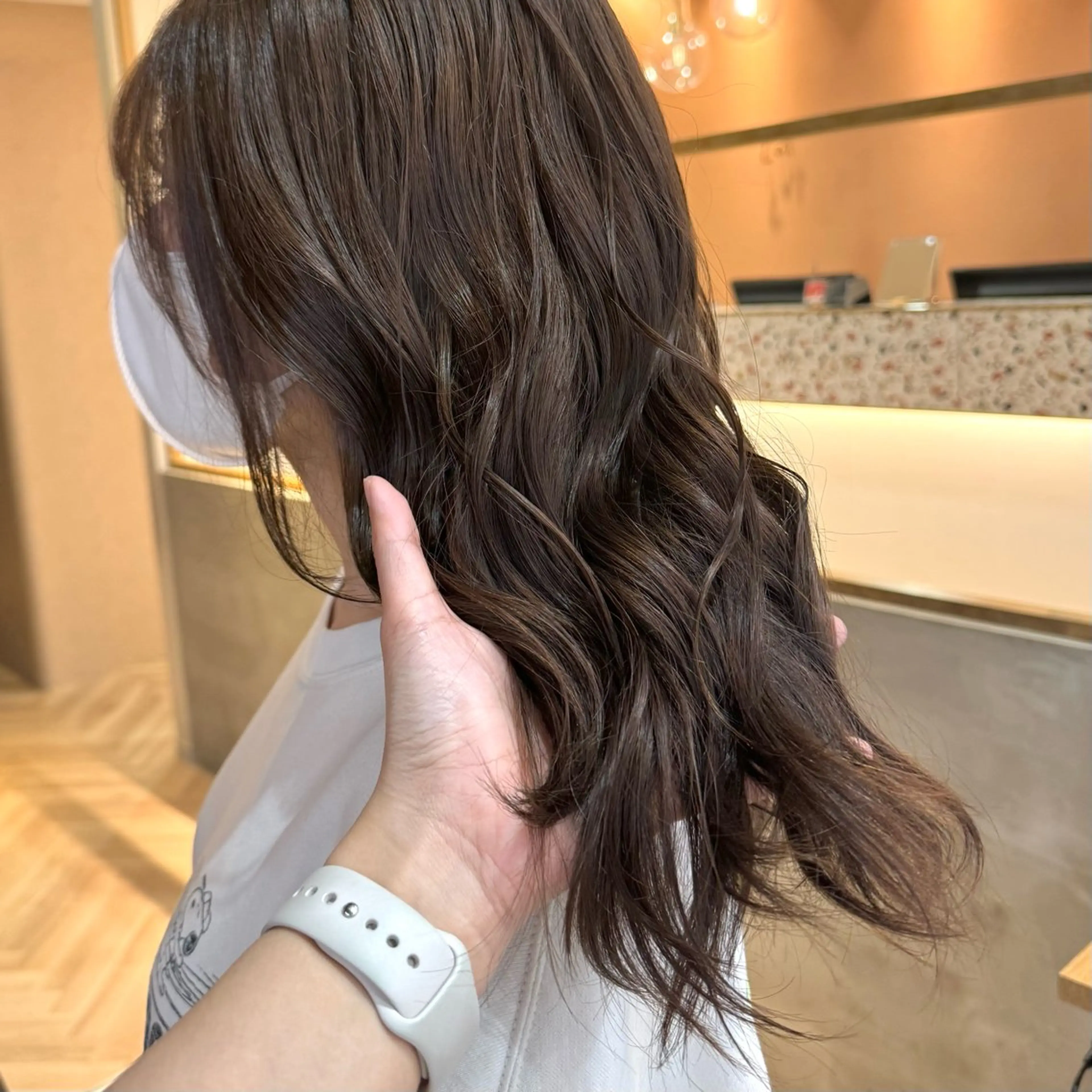 ミディアム カラー カット ヘアカラー トリートメント 透明感カラー/レイ ヤー/Nana🌈のヘアスタイル