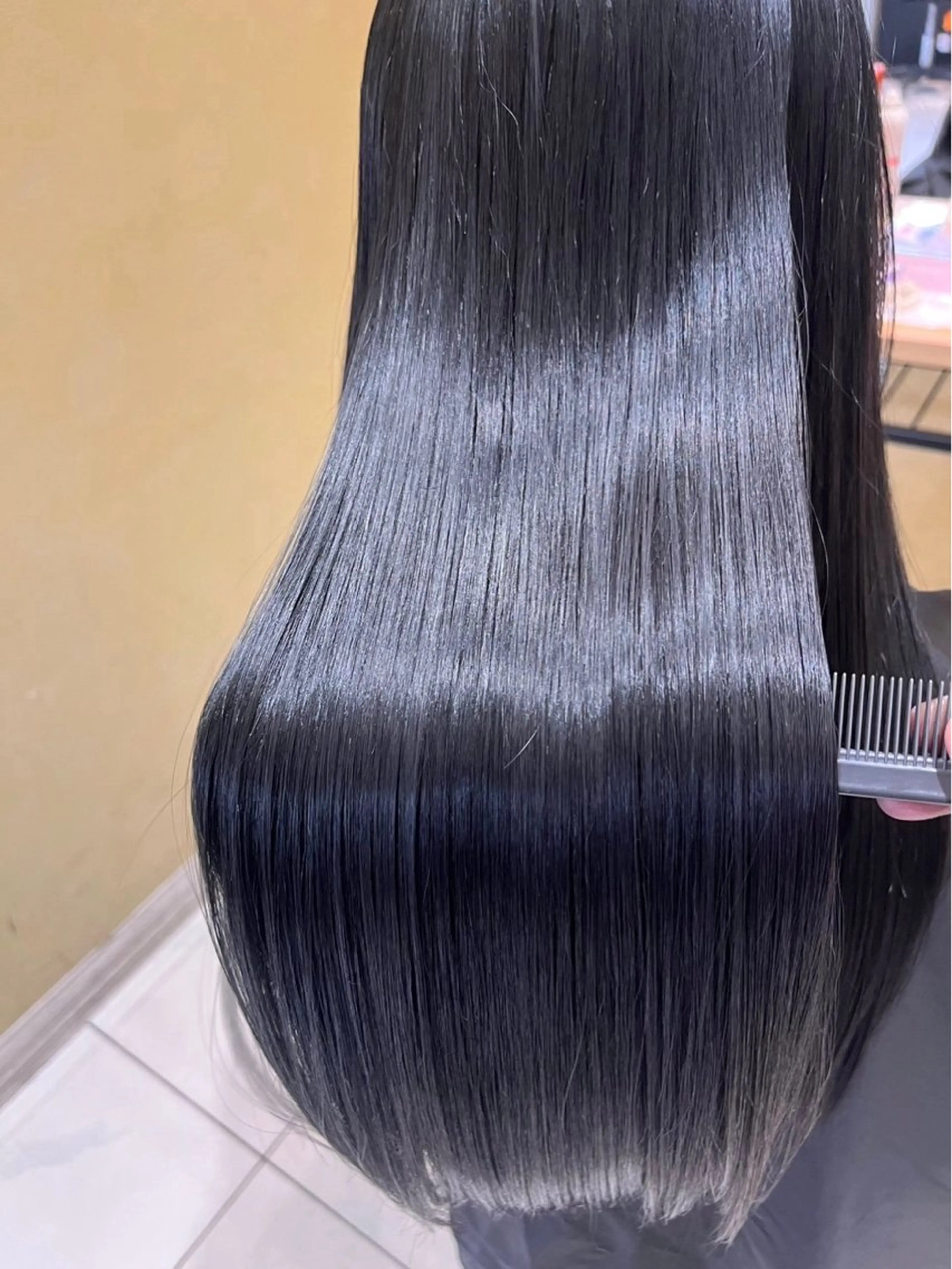 ロング ヘアカラー 縮毛矯正 🇰🇷失敗履歴再生 髪質改善七星🇰🇷のヘアスタイル