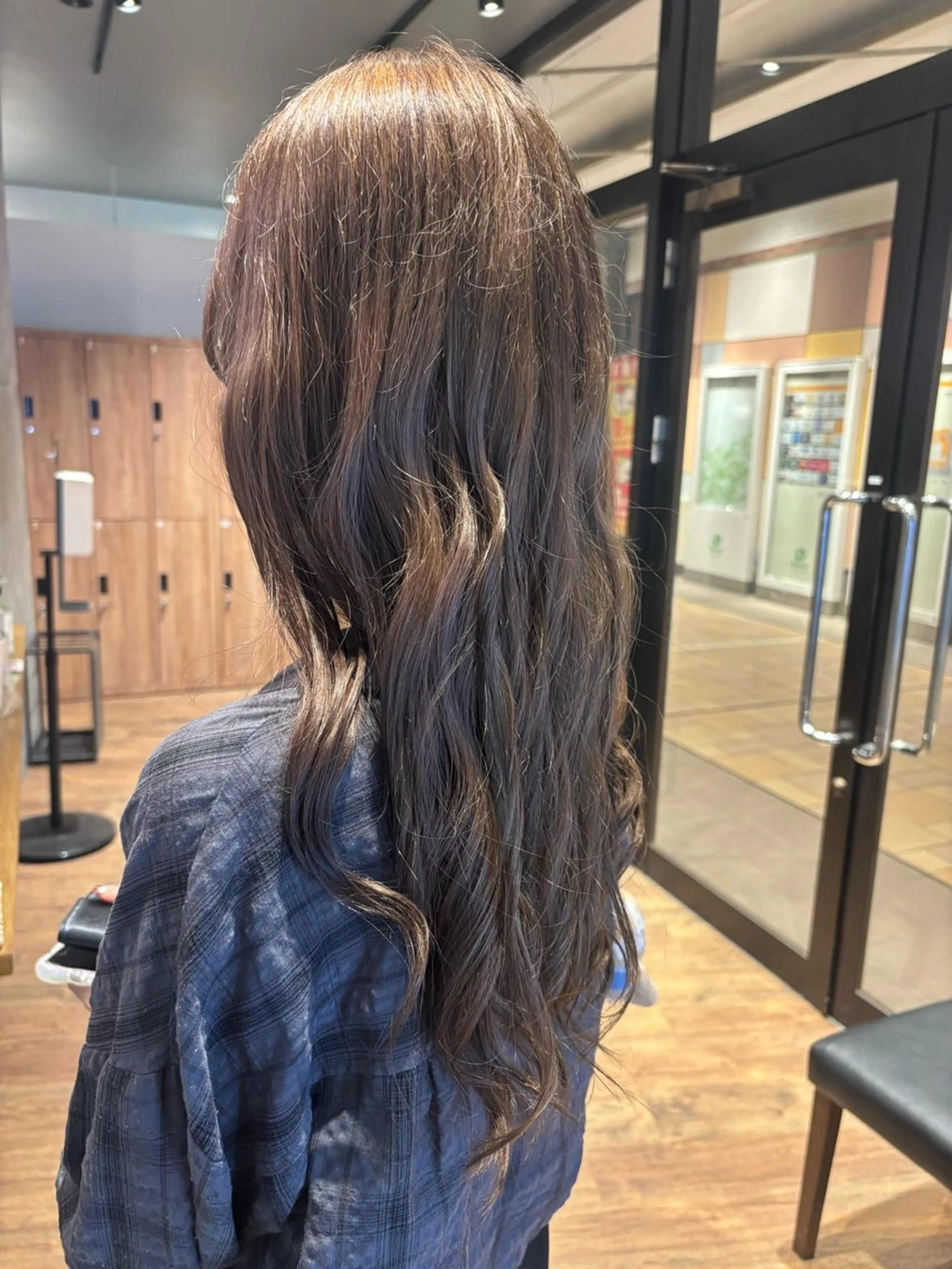 ロング カラー ベージュカラー 🎀ワンレンボブ🎀 ワンカラー　あゆみのヘアスタイル