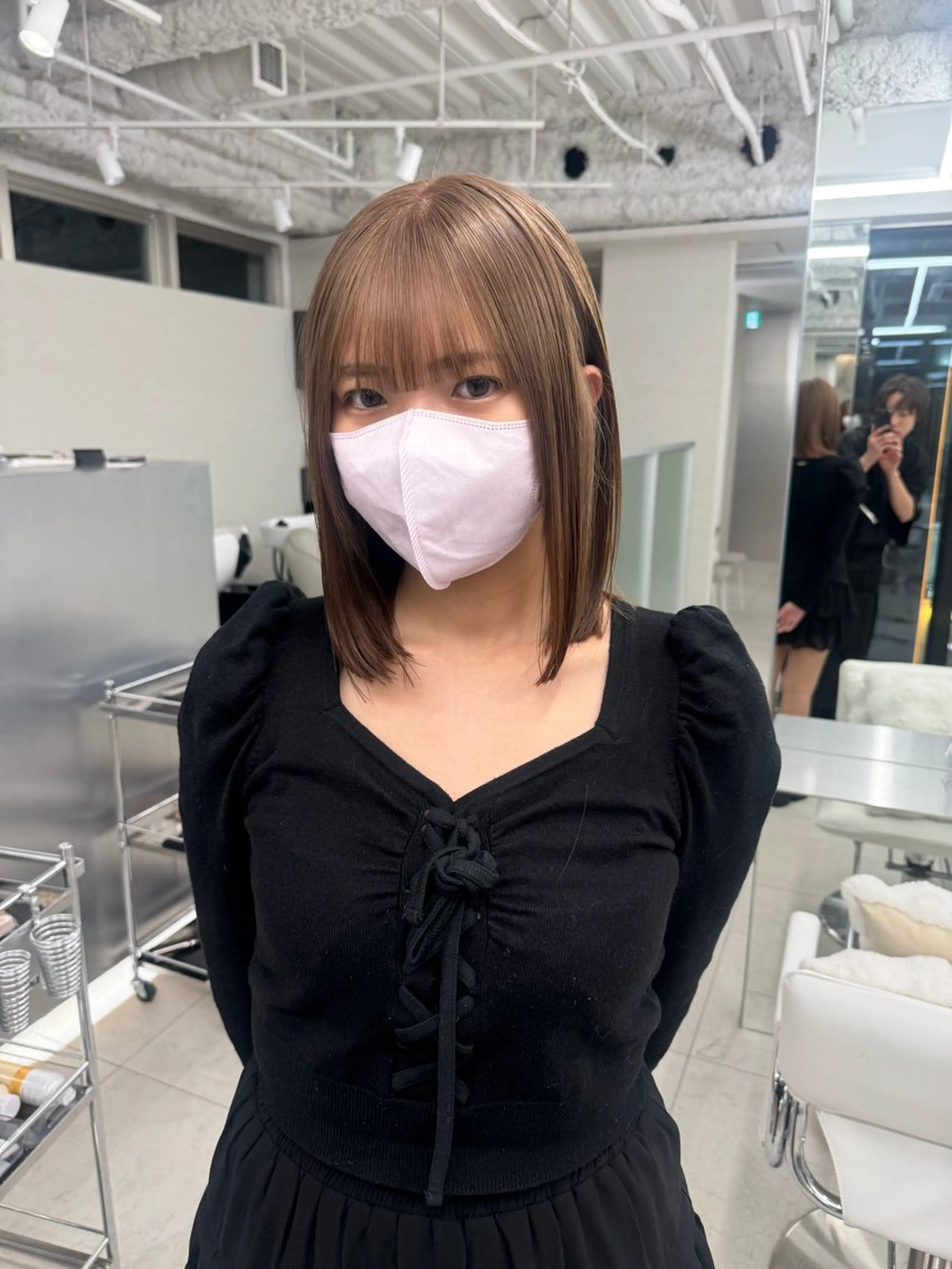 ショート カラー ヘアカラー ヘアセット 栄美容師/kiti /ボブ/ケントのヘアスタイル