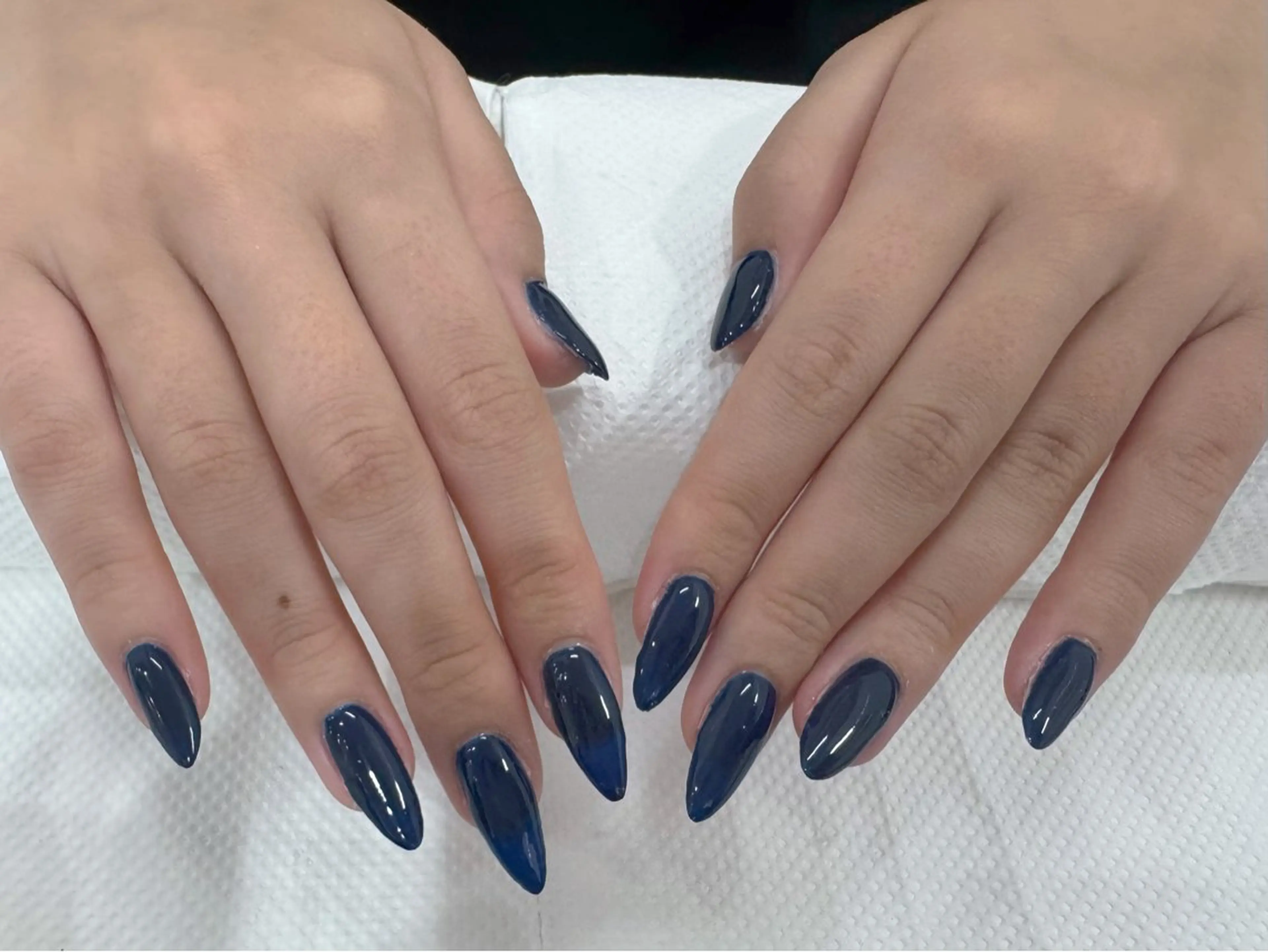 ネイル ネイビー ワンカラーネイル シンプルネイル y’sbeauty ⭐️akaneのネイルデザイン