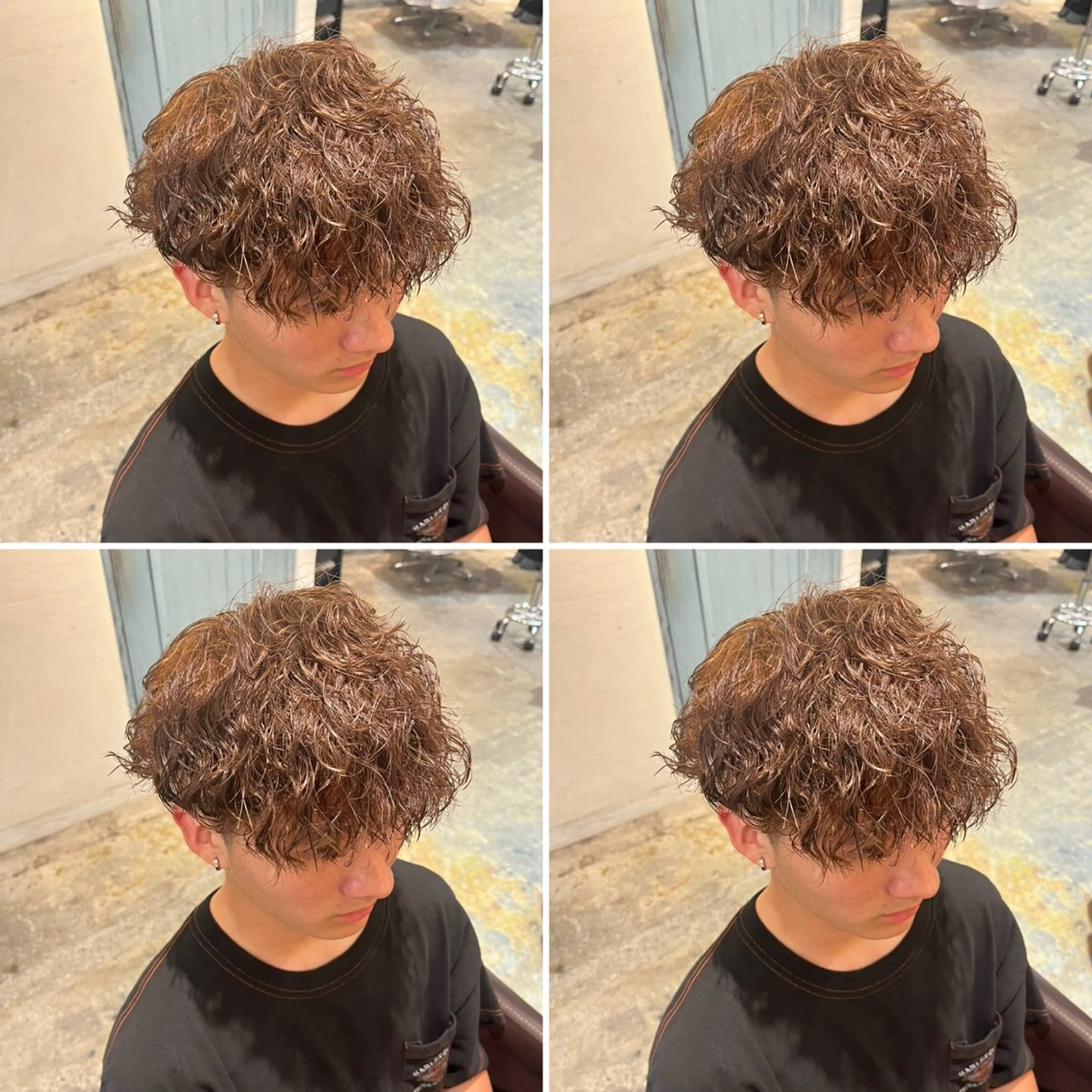 パーマ メンズ カット パーマ トリートメント ヘアセット 💈メンズパーマ特化 店長望月謙二郎💈のヘアスタイル