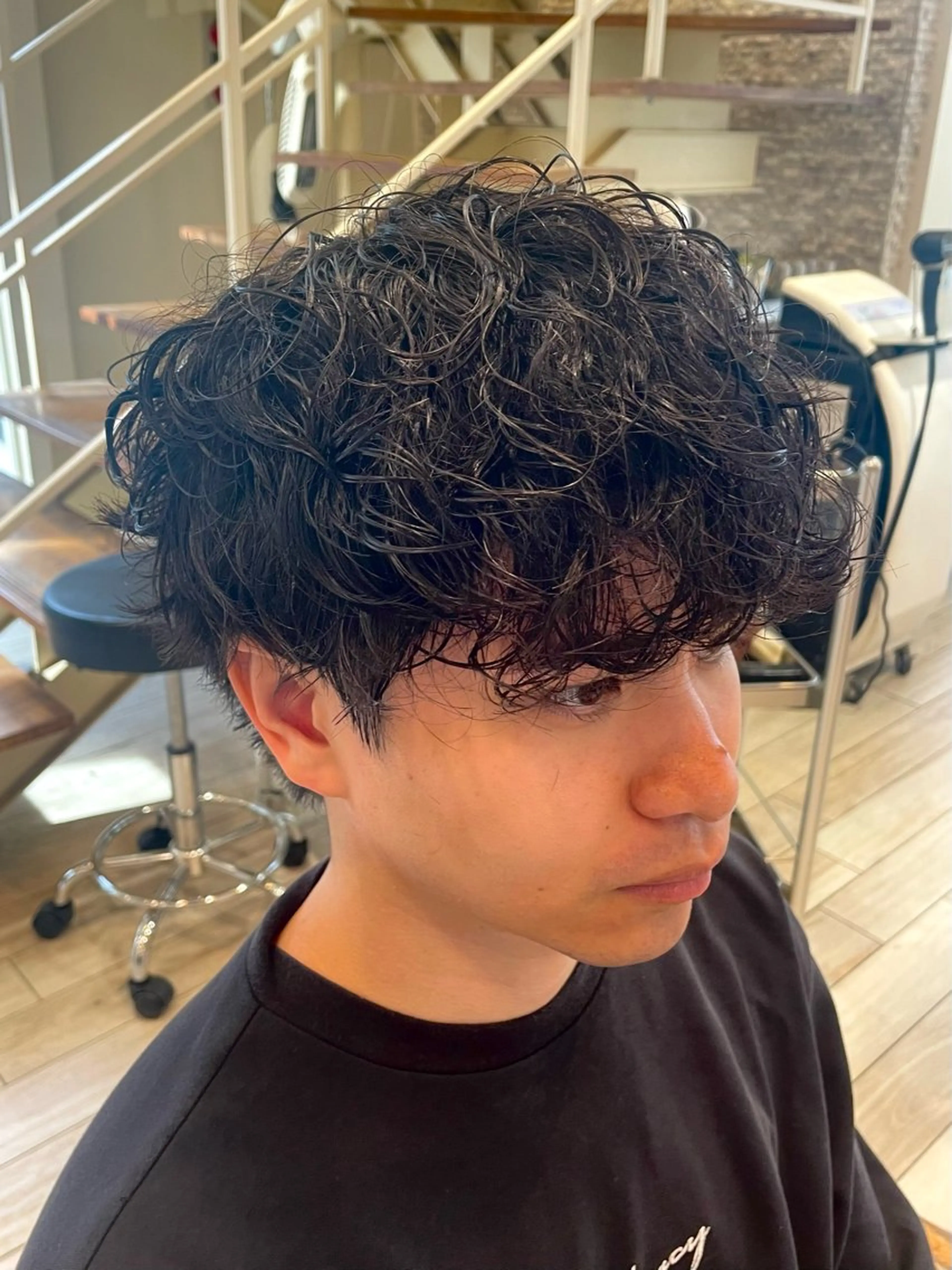 ショート パーマ メンズ くせ毛 カット パーマ パーマ/フェード🔥 佐々木波人のヘアスタイル