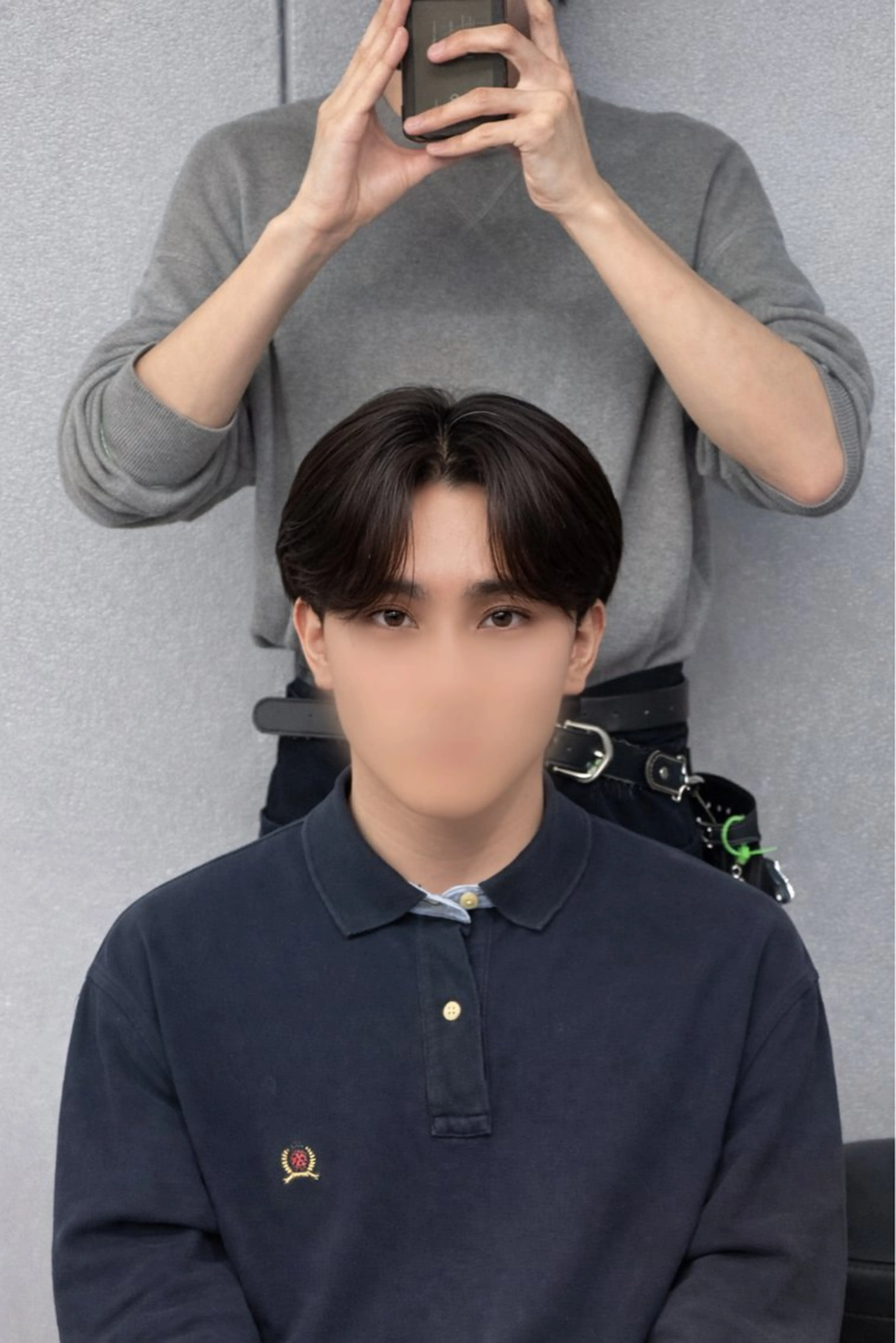 メンズ ダウンパーマ メンズ韓国風 メンズパーマ カット 梅田/パーマ/ 韓国メンズヘア/ハタのヘアスタイル