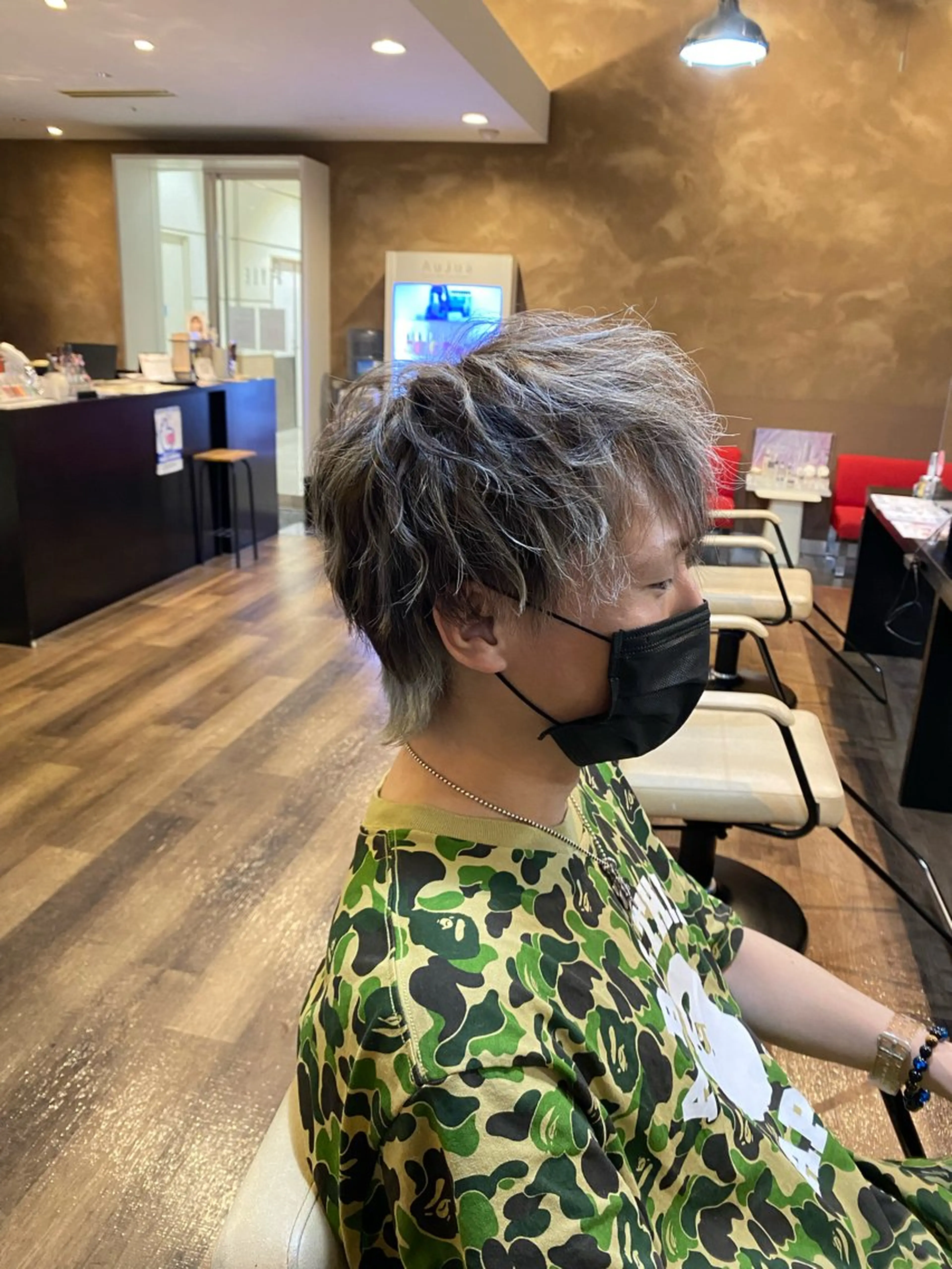 メンズ メンズハイライト カット ヘアカラー STYLE エキシティ店所属・杉原魁/髪質改善/ 似合わせパーマのヘアスタイル