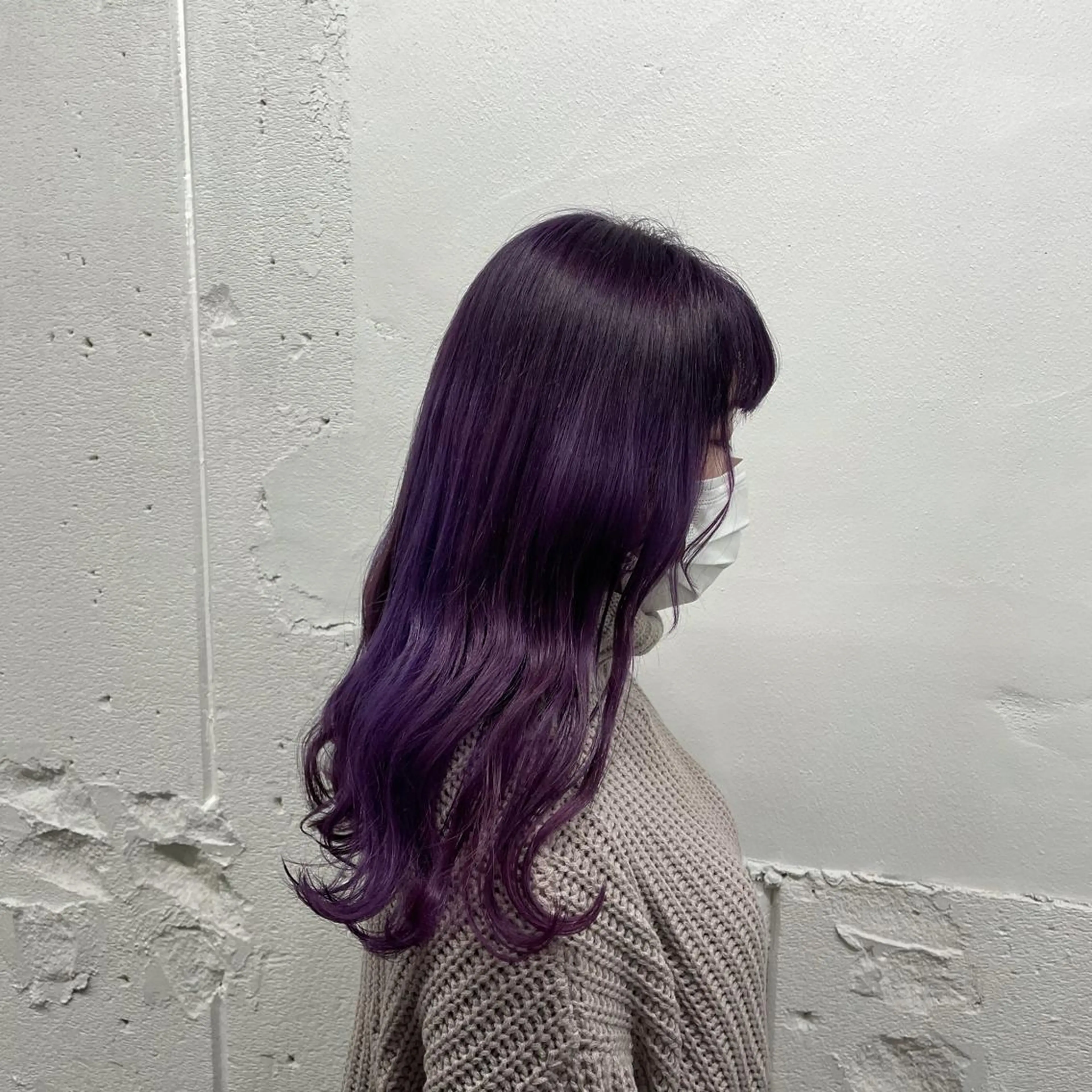 セミロング カラー シールエクステ バレイヤージュ ミストバング ダブルカラー  フェイスフレーミング カット ヘアカラー トリートメント 🧡艶髪ちゅるん髪 🫧🧡YUKI❄️のヘアスタイル