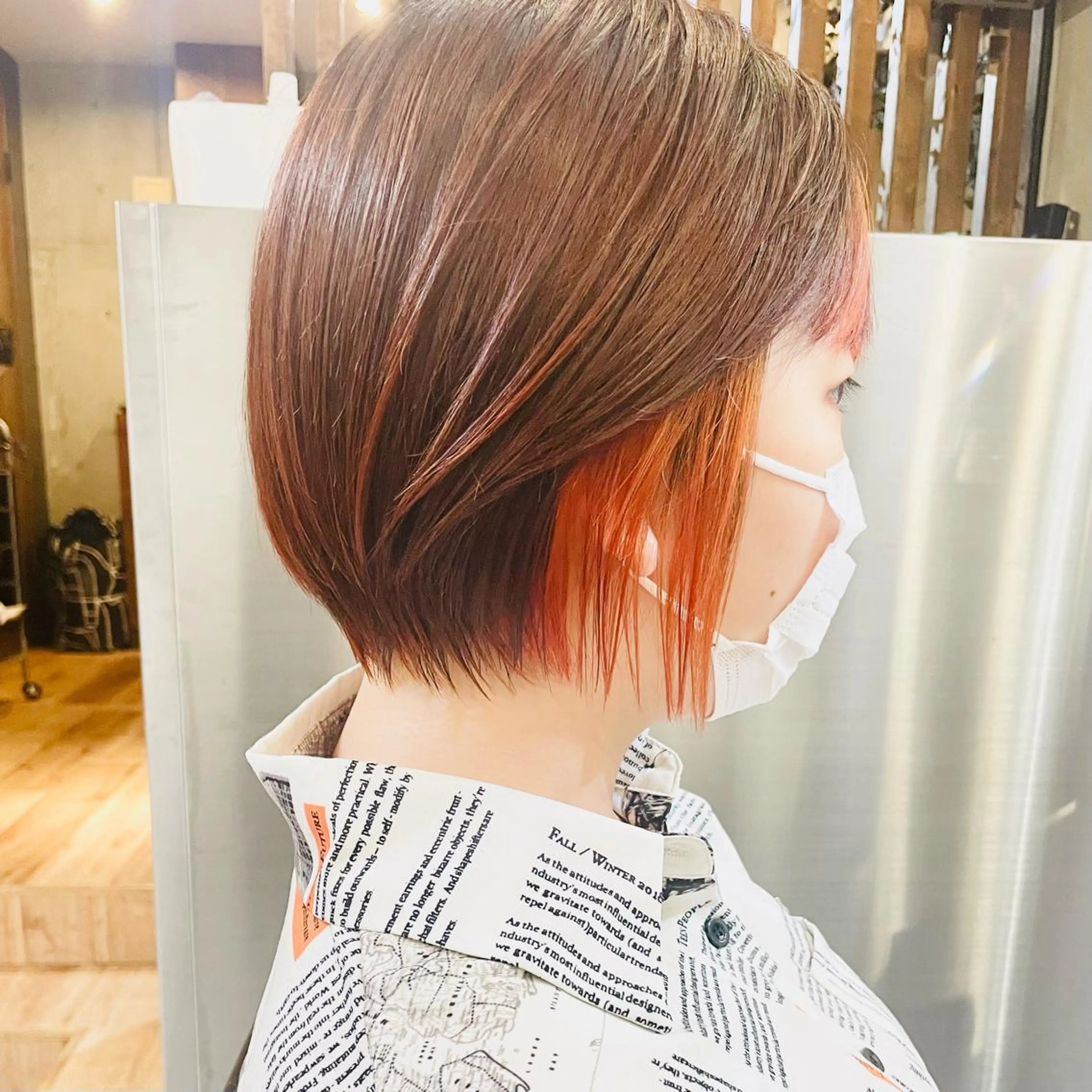 ショート カラー ショートボブ ハンサムショート アディクシーカラー ミストバング イヤリングカラー カット ヘアカラー トリートメント ショートボブ髪質改善 縮毛矯正のプロ山道潤のヘアスタイル