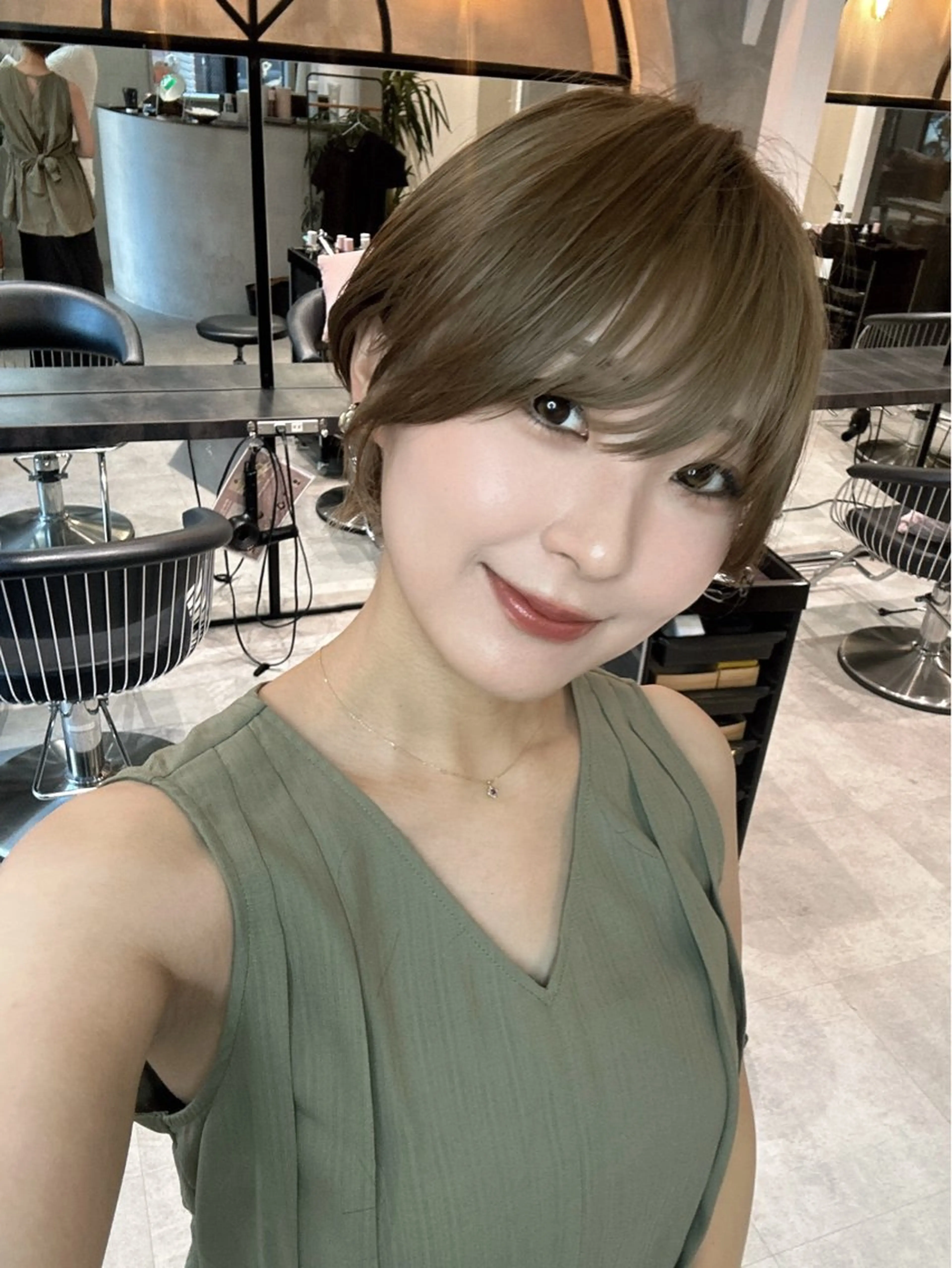ショート くびれヘア ハイライト 髪質改善 ショートヘア taiga レイヤー /髪質改善/矯正🌈のヘアスタイル