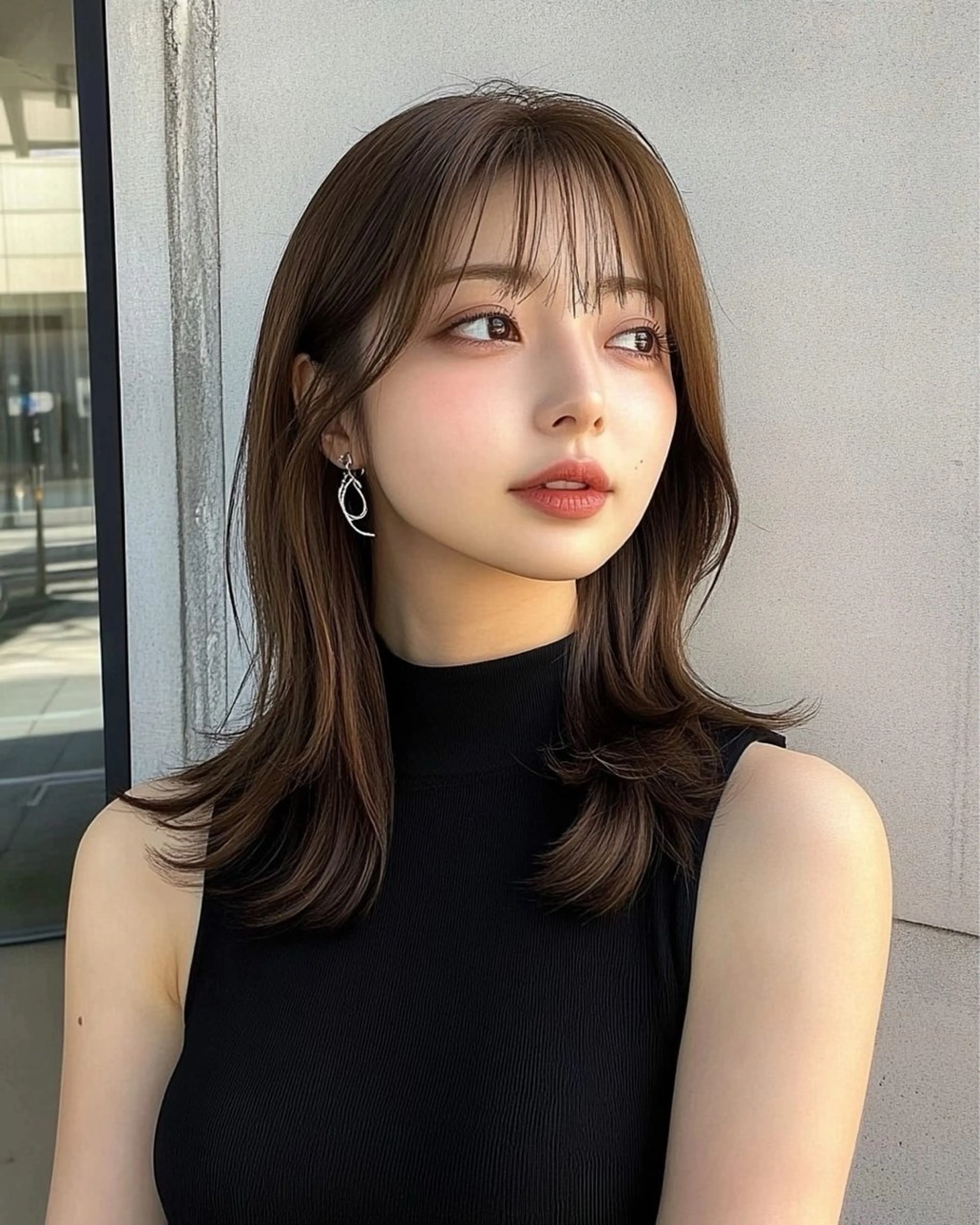 セミロング カット ヘアカラー トリートメント 銀座/レイヤー 🌷nonoka🌷のヘアスタイル