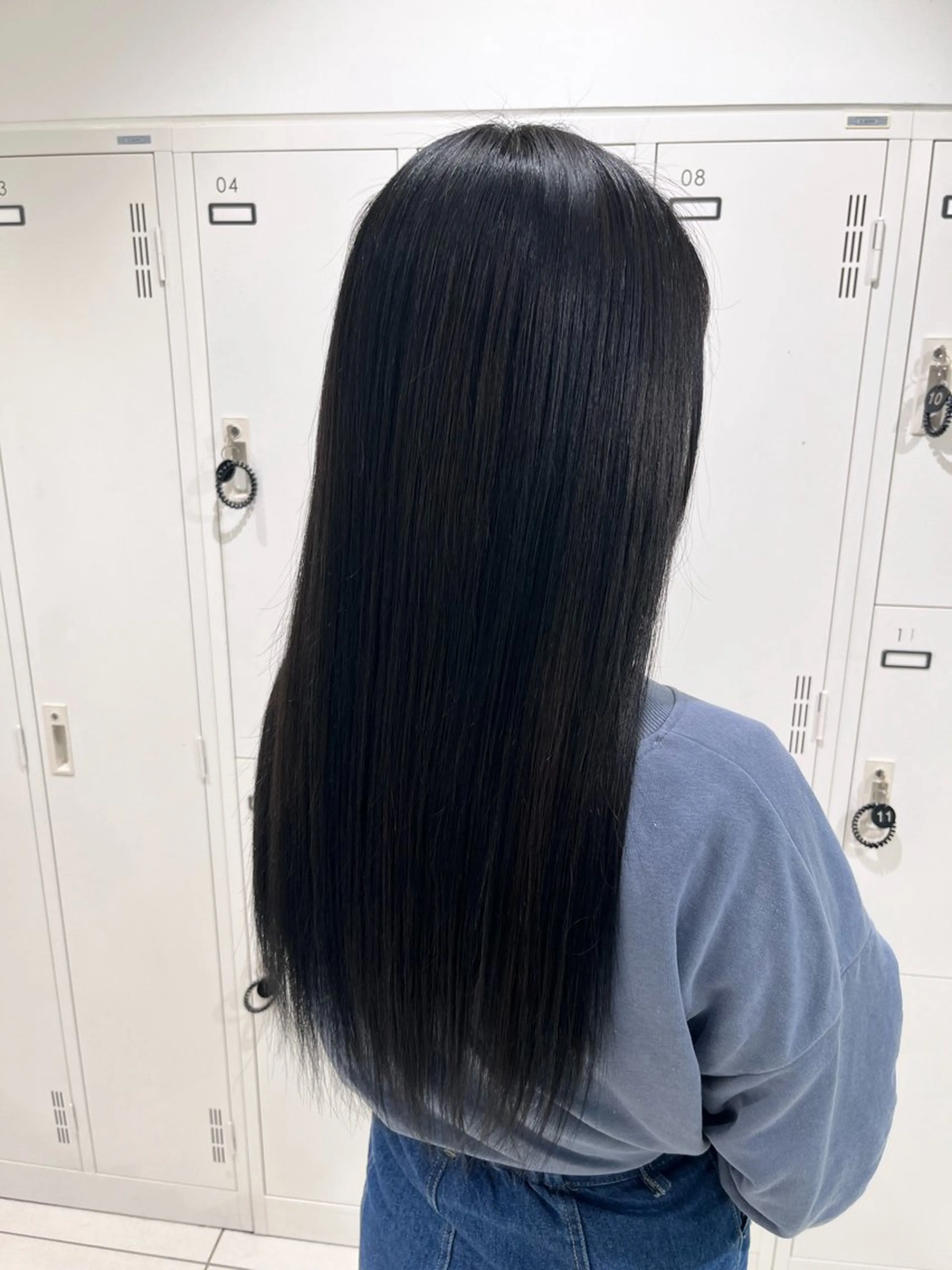 ロング パーマ カット 縮毛矯正 縮毛矯正指名No.1 艶カラー/SHIMAのヘアスタイル