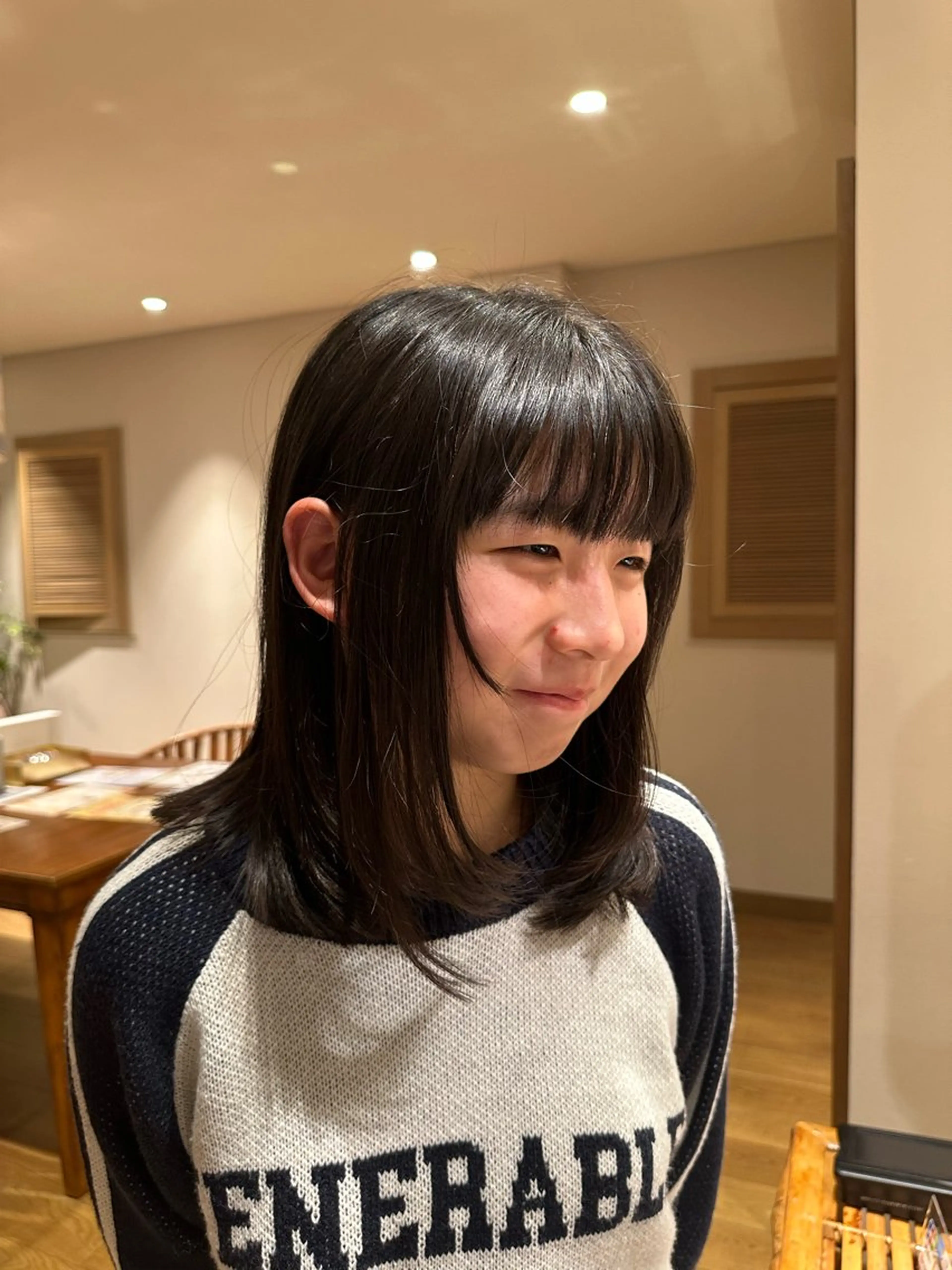 セミロング 津田 幹太のヘアスタイル