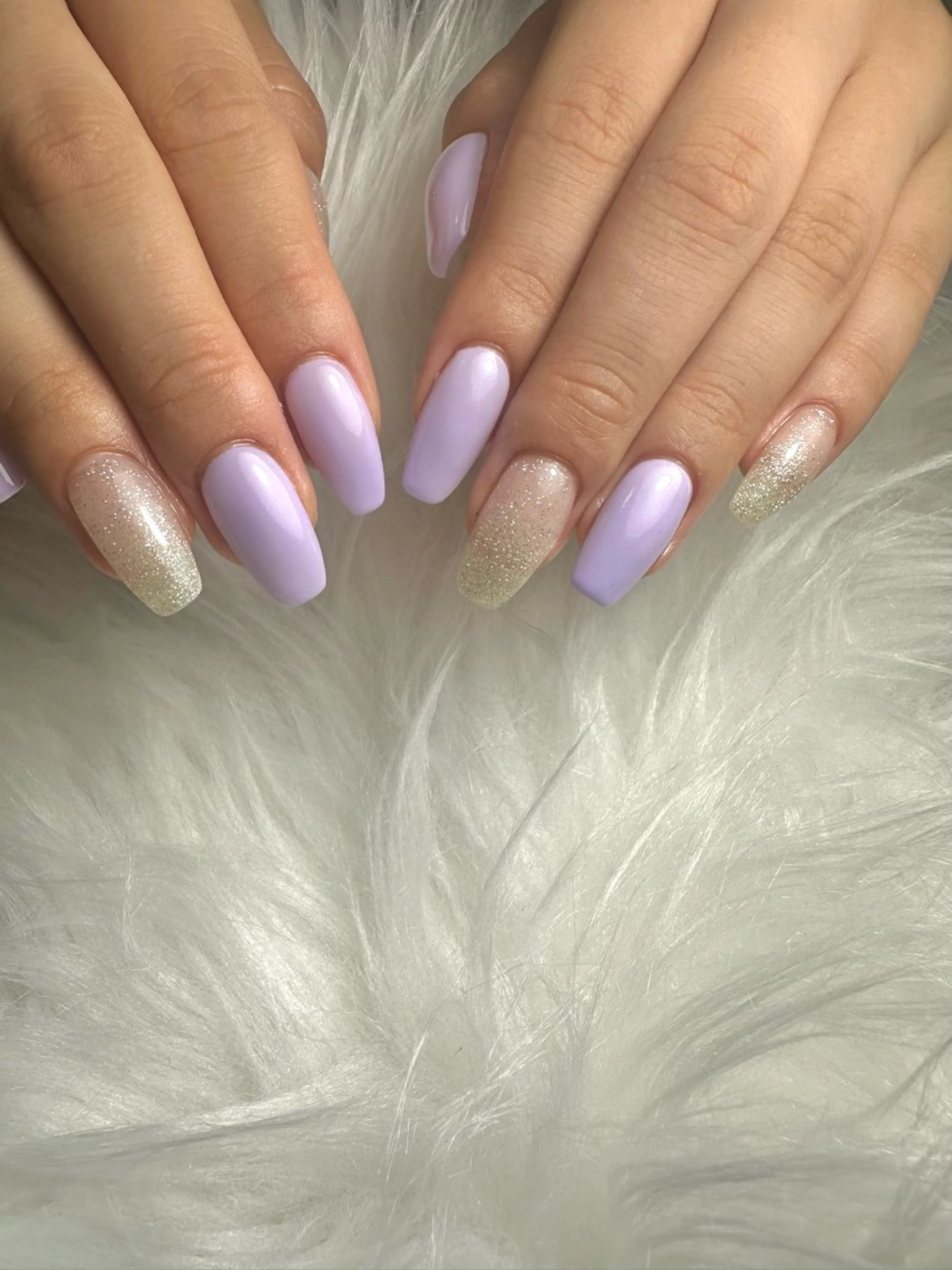 ネイル グラデーション キラキラネイル ラメ(グリッター) ラメグラデーション ワンカラーネイル Nakano Kanaのネイルデザイン