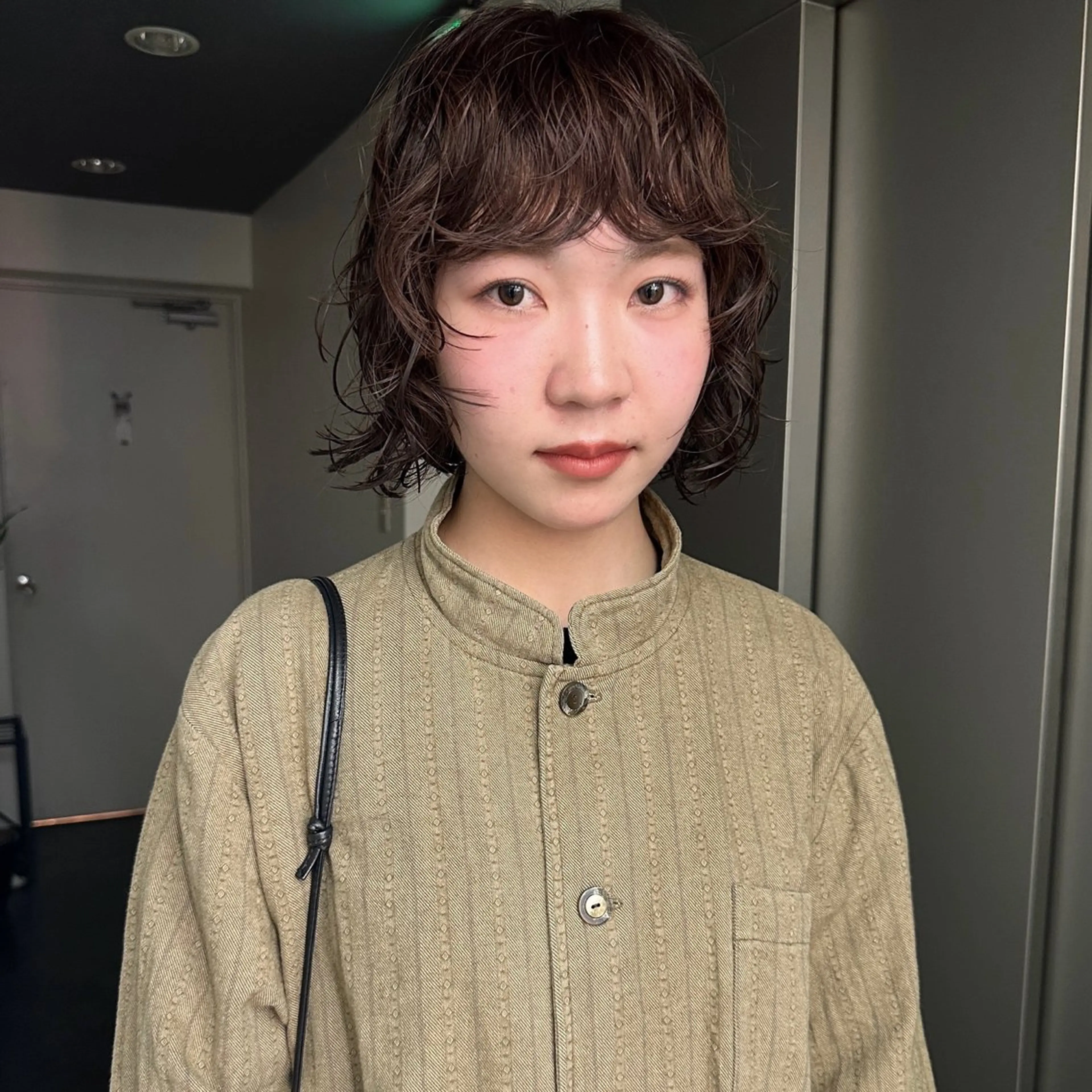 ショート カラー パーマ カット ヘアカラー パーマ ボブ/レイヤー/ケア パーマ/リュウタのヘアスタイル