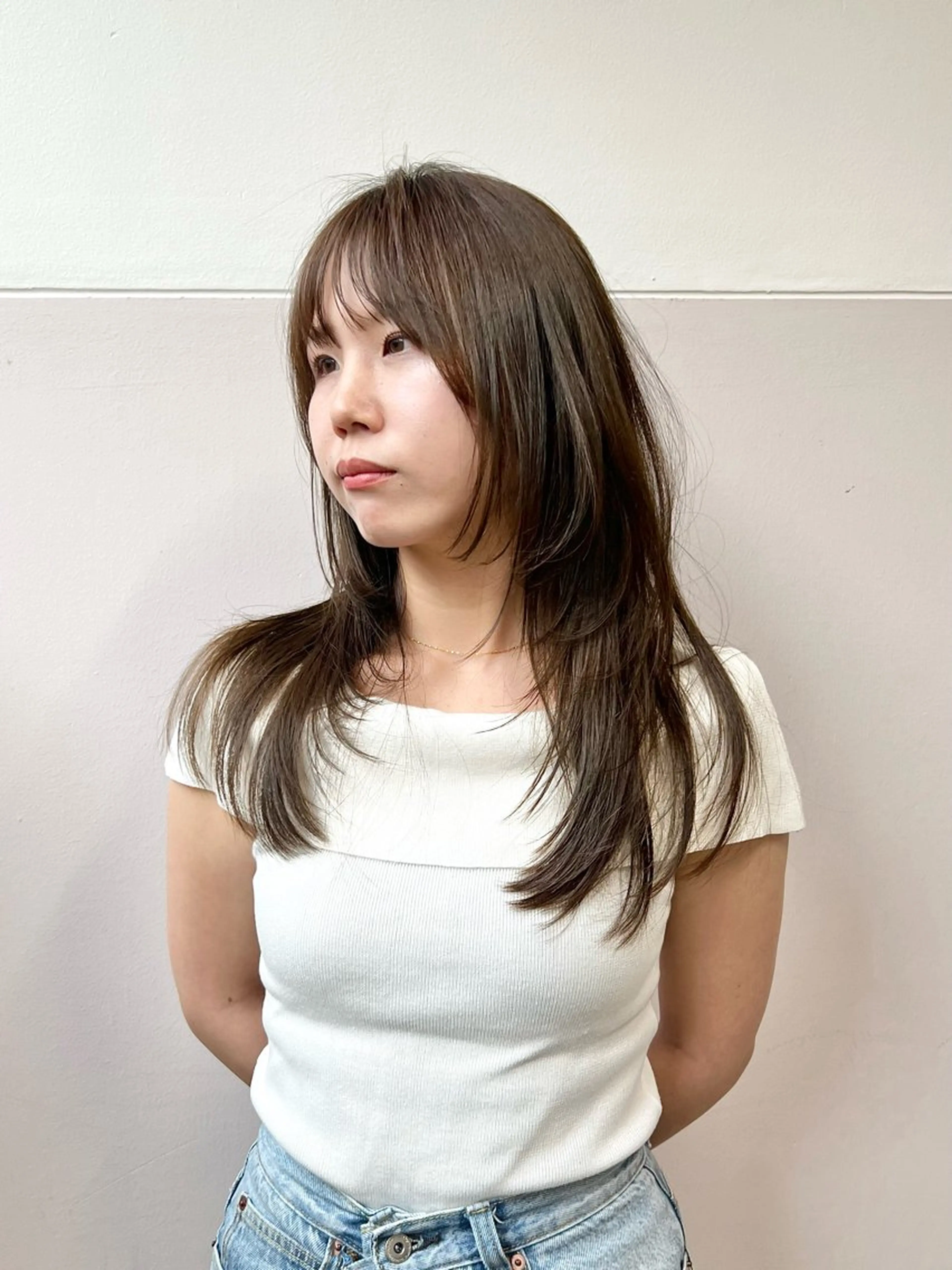 ロング カラー カット ヘアカラー トリートメント 樫原裕二/レイヤー カット/透明感カラーのヘアスタイル