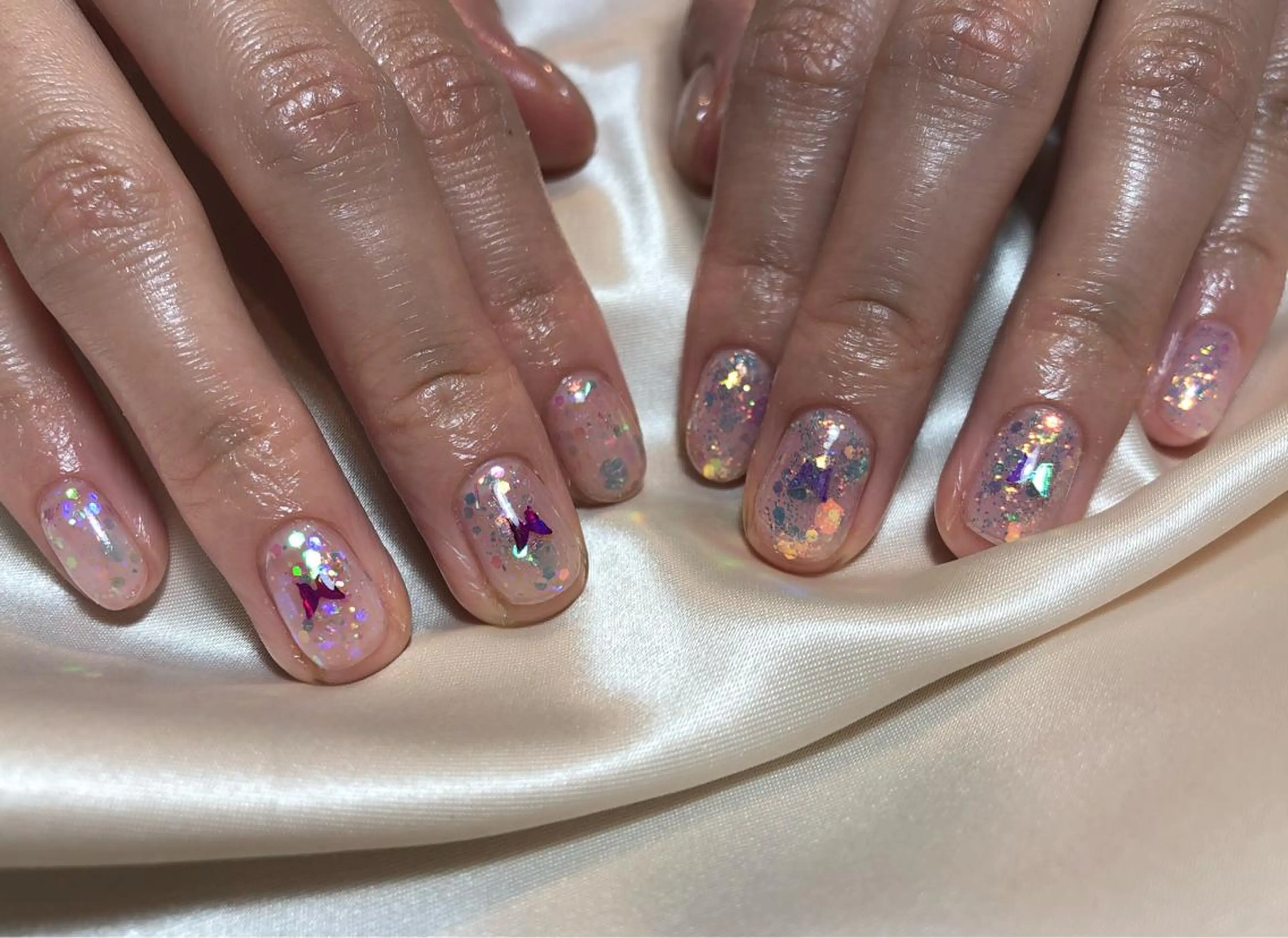 ネイル ハンドネイル パラあり！フィルイン 美フォルムのネイルデザイン