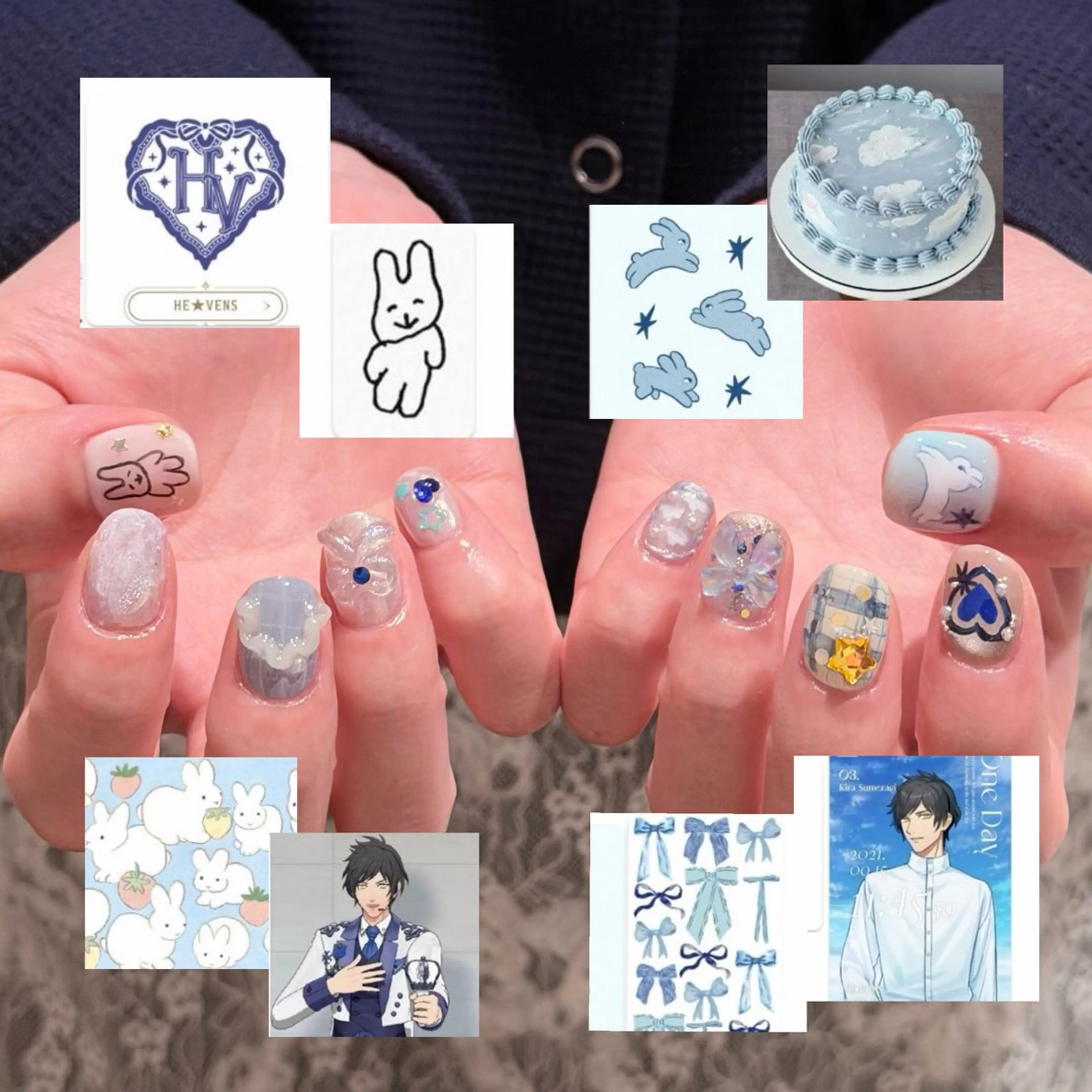 ネイル ハンドネイル 🎀 Hiyubi._.nail 🫧所属・🎀フェイ フェイ🫧💗のネイルデザイン