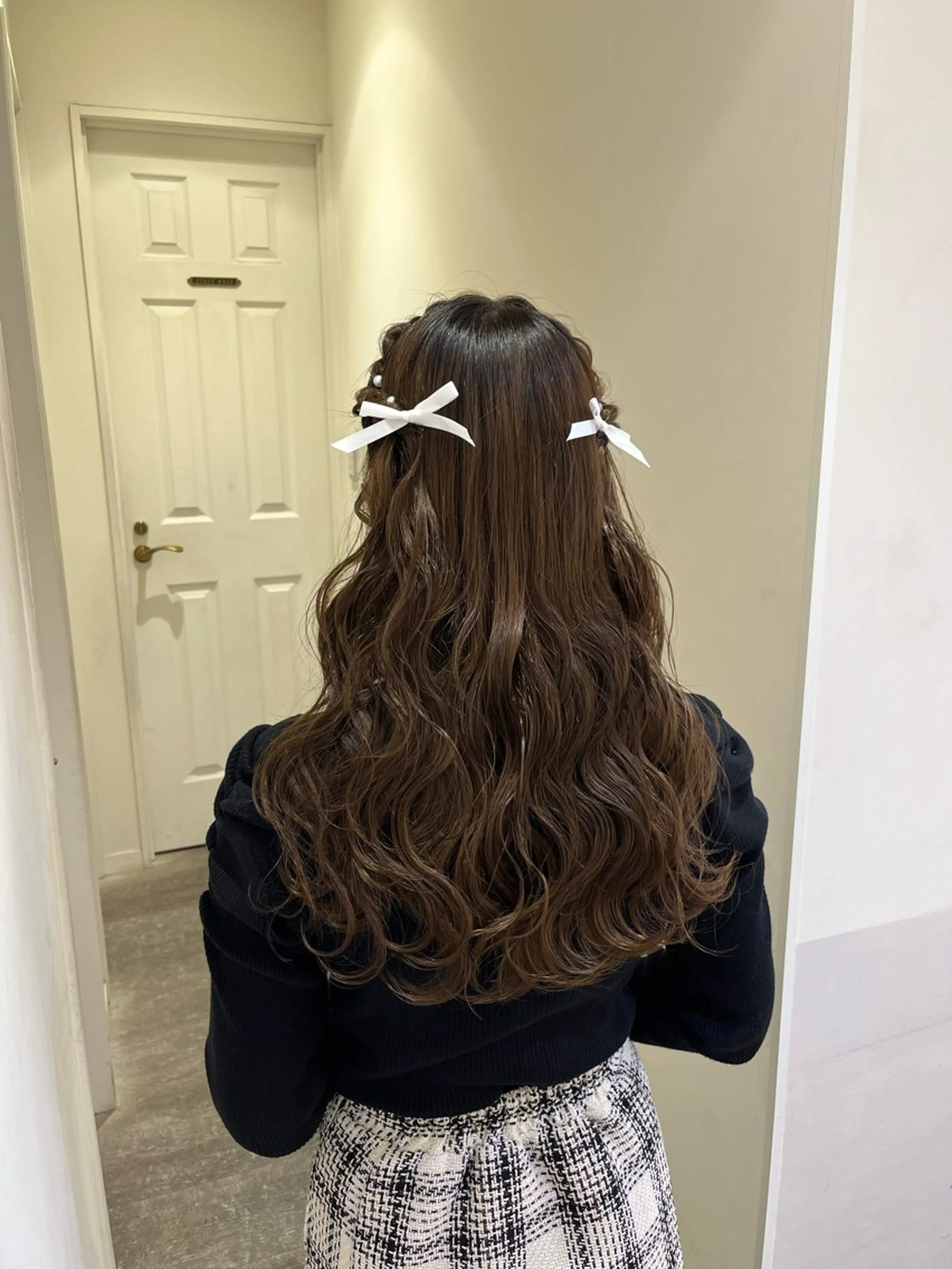 ヘアアレンジ ヘアセット エクステ🎀 暖色カラー🎀amiのヘアスタイル