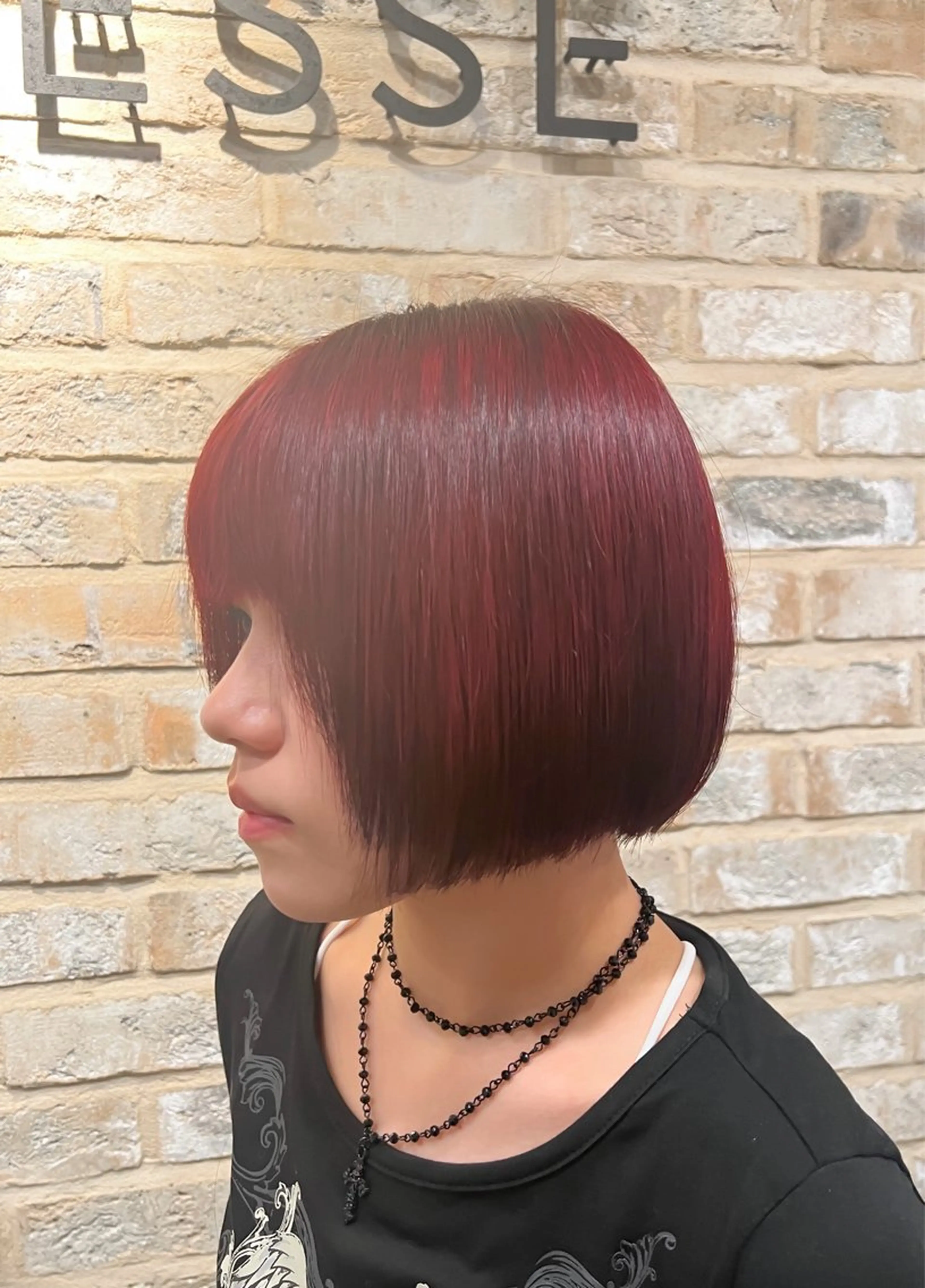 ショート カラー 和夢/メンズカット/ パーマ/ハイトーンのヘアスタイル